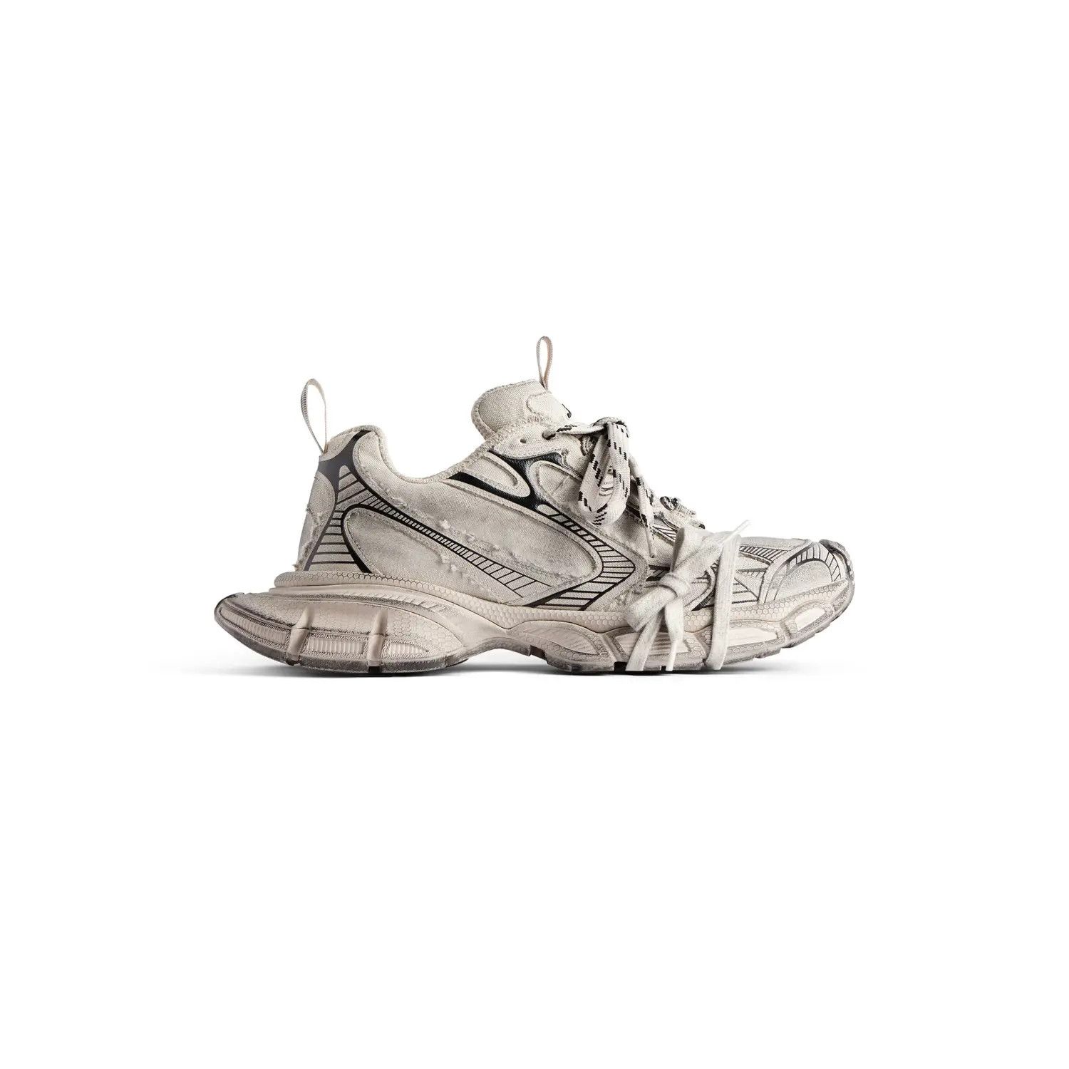 Balenciaga o1tr1nto0525 3XL Sneakers in Beige/Black Size US 7 / EU 40 - 1 Thumbnail