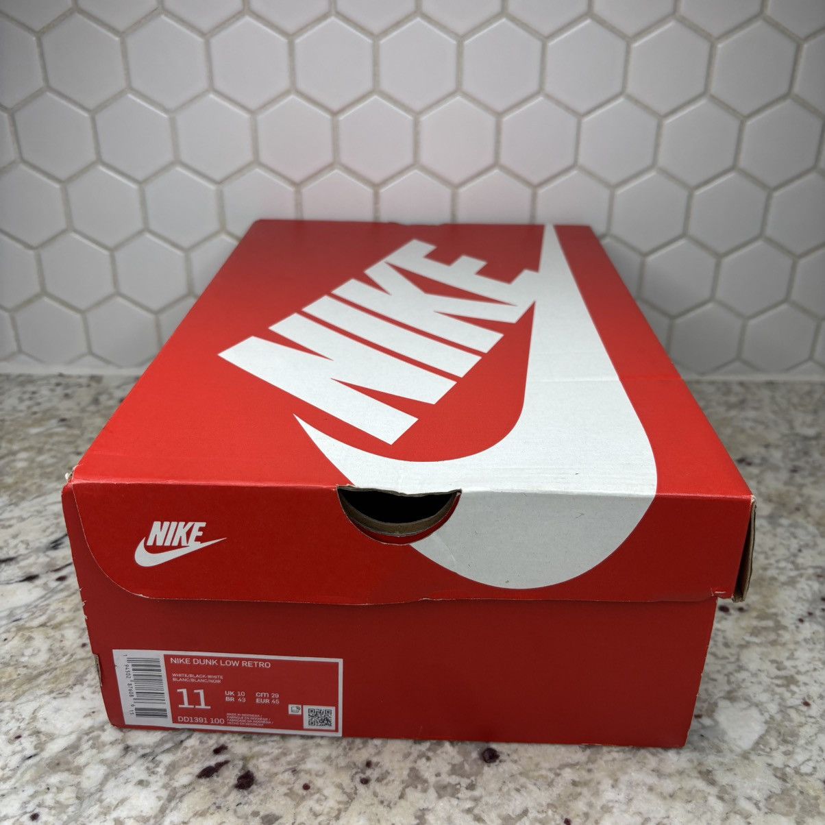 Nike Size 11 - Nike Dunk Low Black White 2023 Clean With Box Size US 11 / EU 44 - 13 Thumbnail