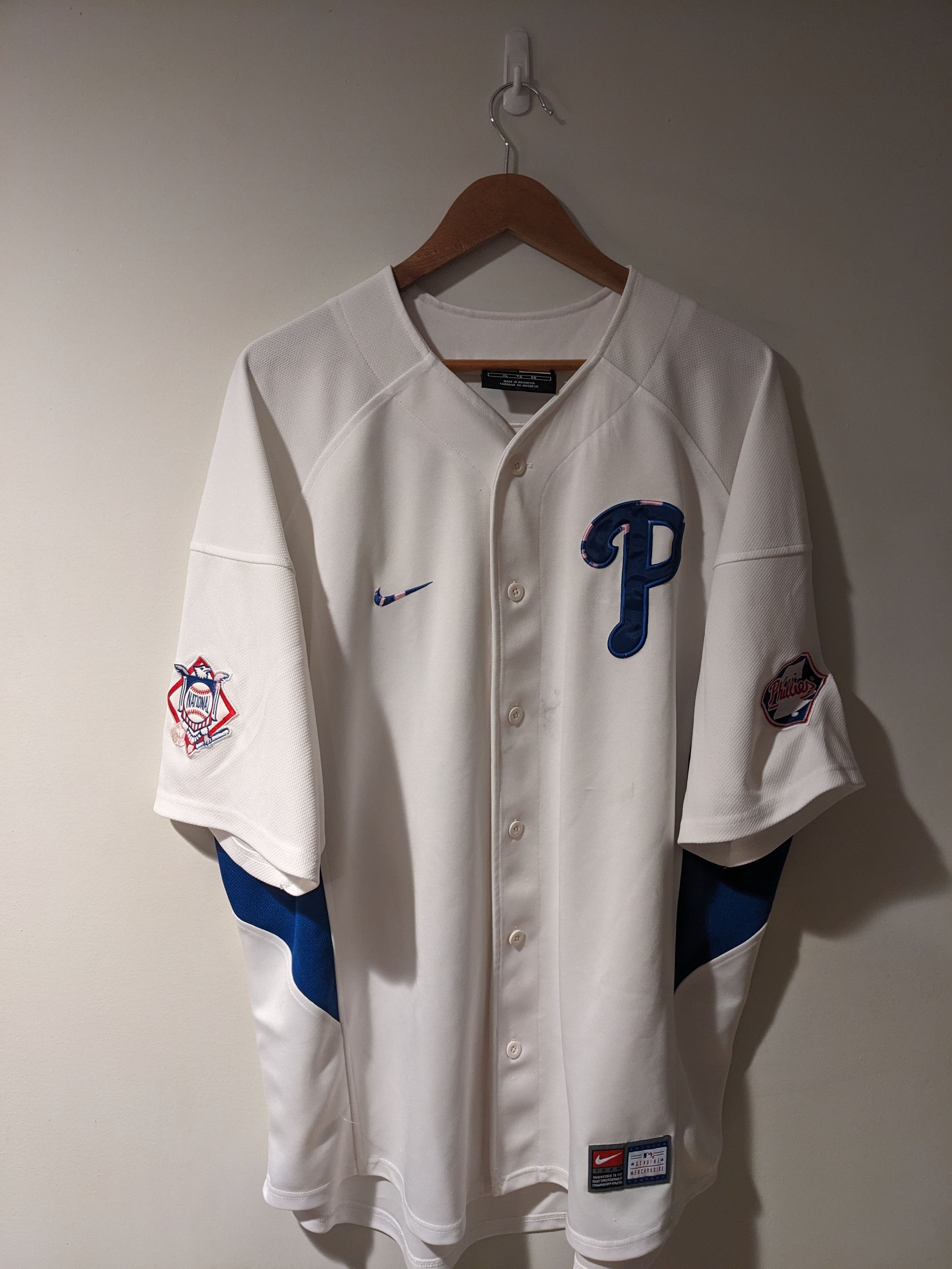 MLB × Nike × Vintage Vintage Y2K Phillies Thome MLB Baseball X-Large Nike Jersey Size US XL / EU 56 / 4 - 6 Thumbnail