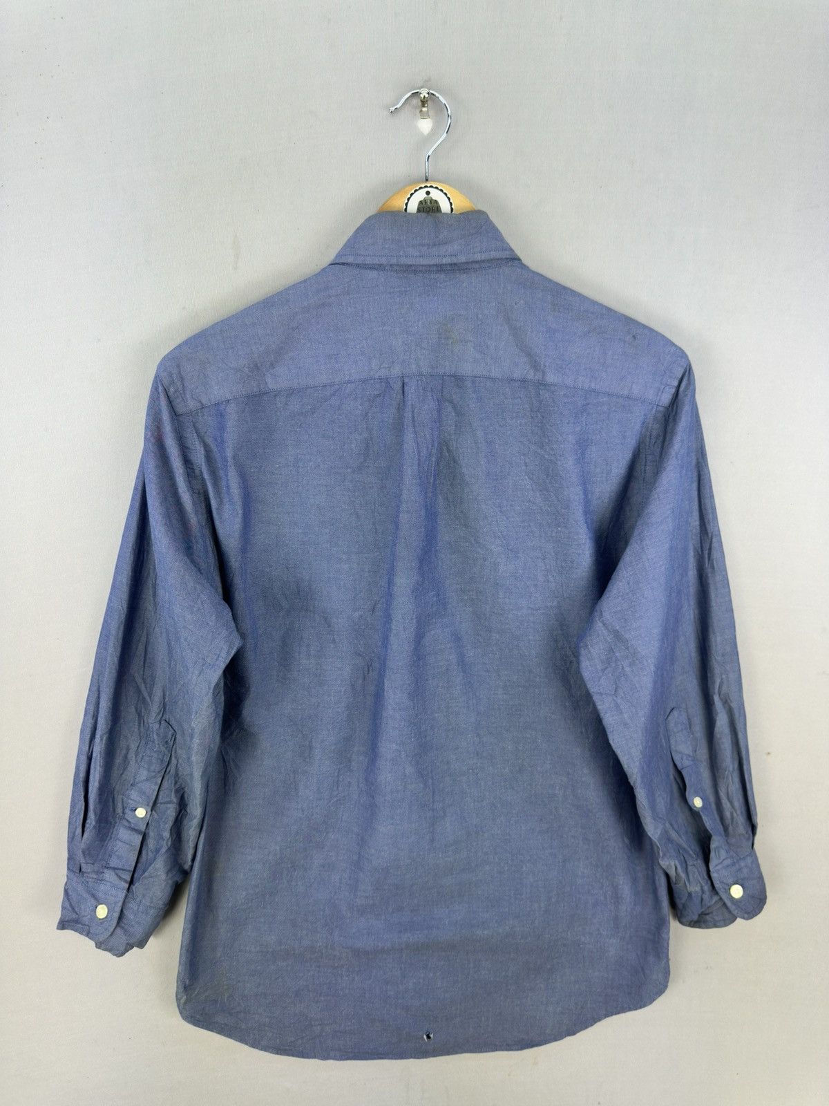 Japanese Brand J. Crew Distressed Plain Flannel Shirt Size US M / EU 48-50 / 2 - 4 Thumbnail