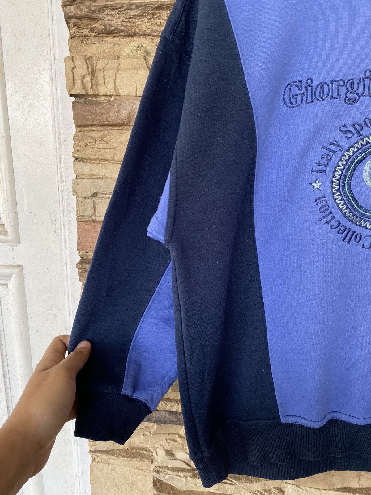 Vintage Vintage 90s Giorgio Ferrari Sweatshirt Size US M / EU 48-50 / 2 - 2 Thumbnail