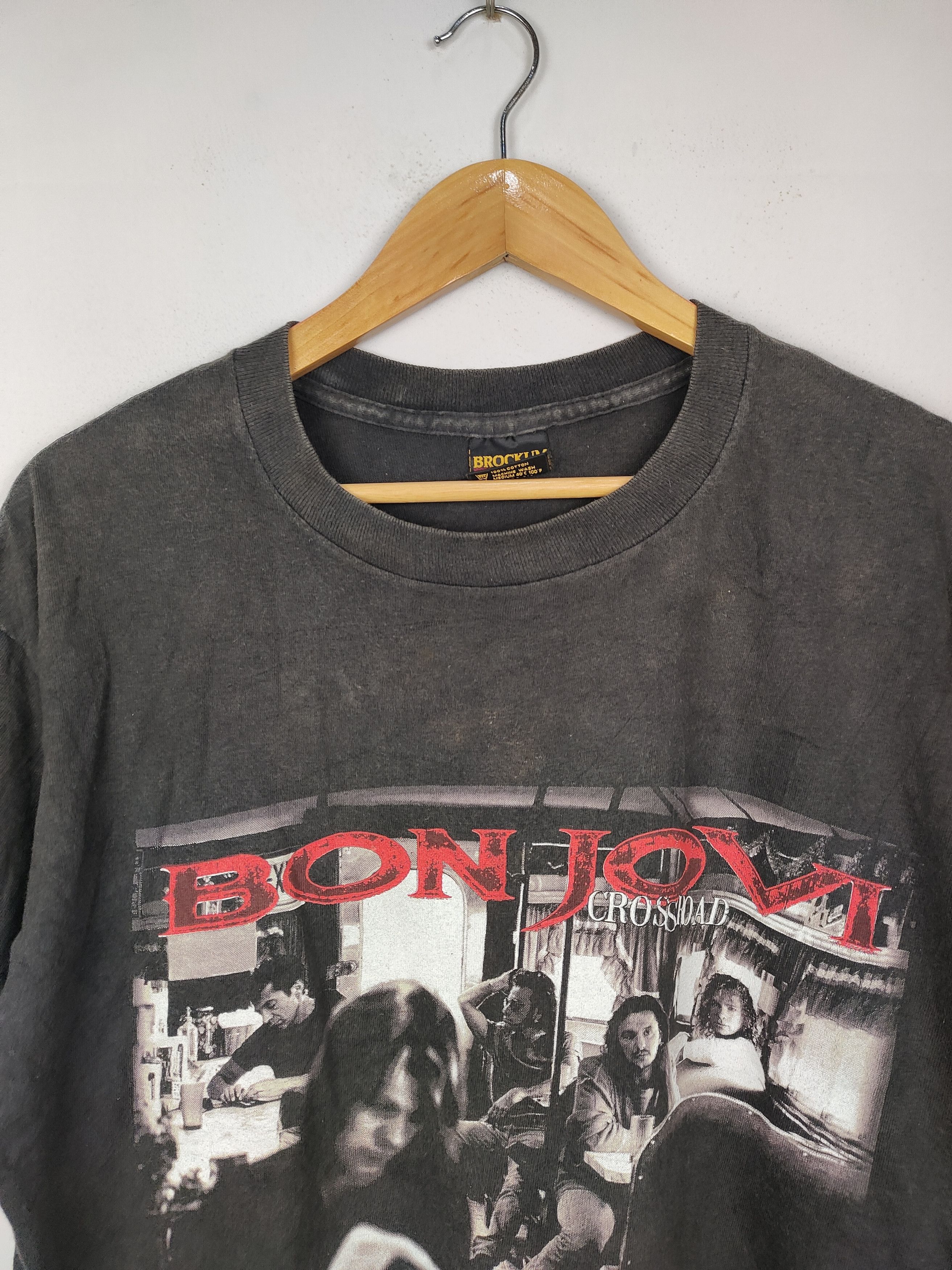 Band Tees Vintage 1994 Bon Jovi Tour Crossroad Shirt Size US L / EU 52-54 / 3 - 2 Thumbnail