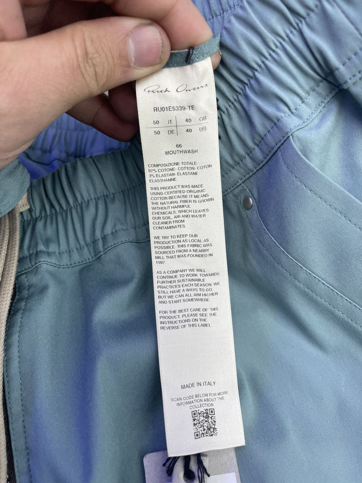 Rick Owens Rick Owens bela cargo turquoise pants Size US 34 / EU 50 - 5 Thumbnail