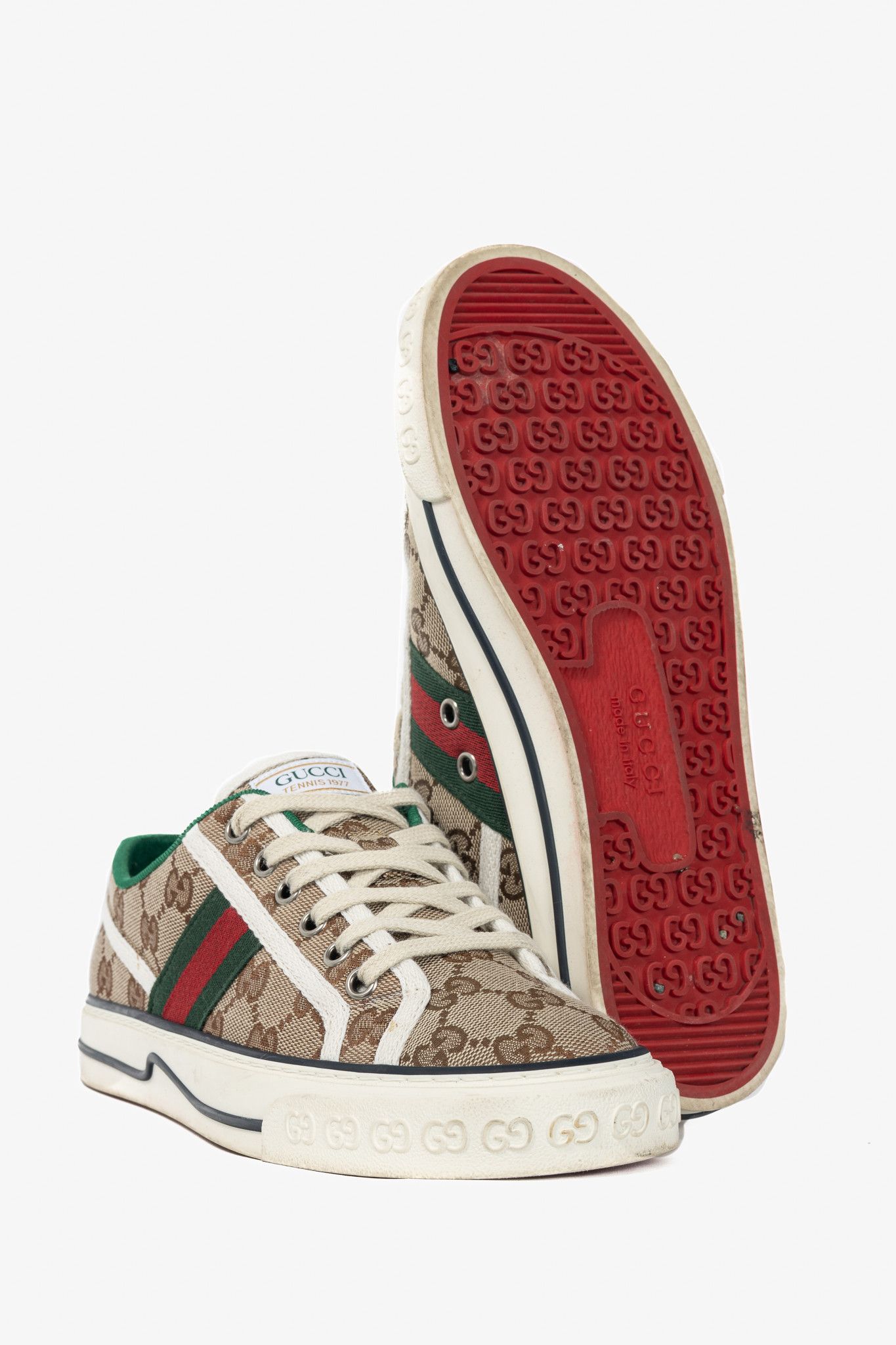 Gucci Gucci Gucci Tennis 1977 Original GG Canvas Sneakers Size US 6.5 / IT 36.5 - 4 Thumbnail
