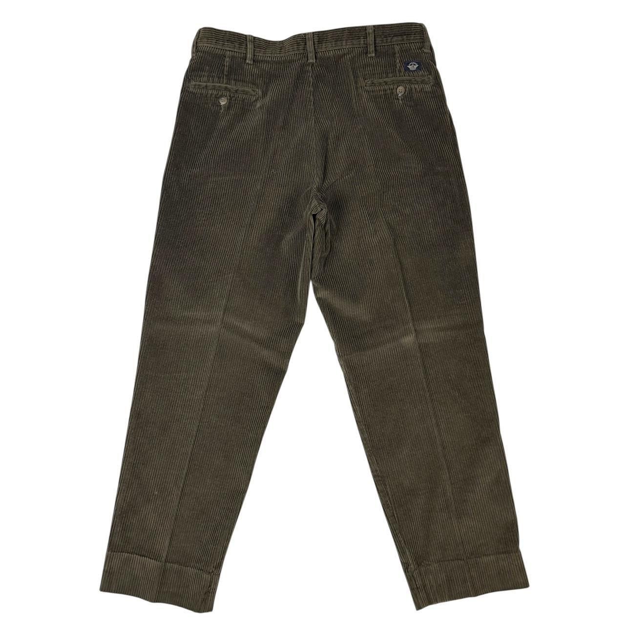 Dockers Vintage Dockers Corduroy Pants Olive 90s Pleated Preppy Size US 38 / EU 54 - 2 Thumbnail
