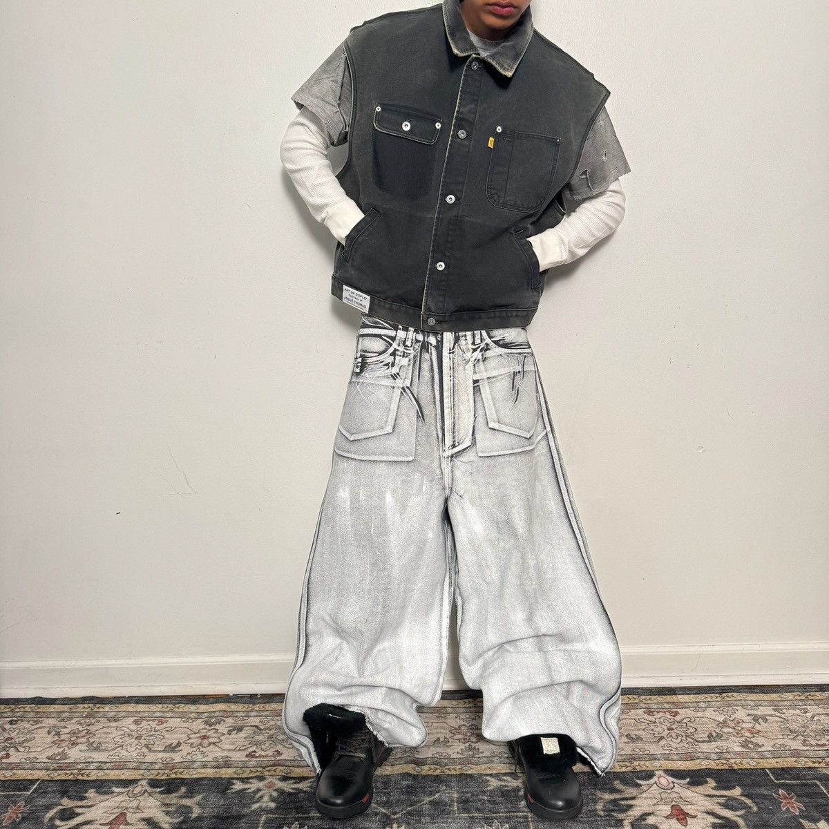 LUU DAN LUU DAN radiation dumpster denim jeans size 32 Size US 32 / EU 48 - 12 Thumbnail