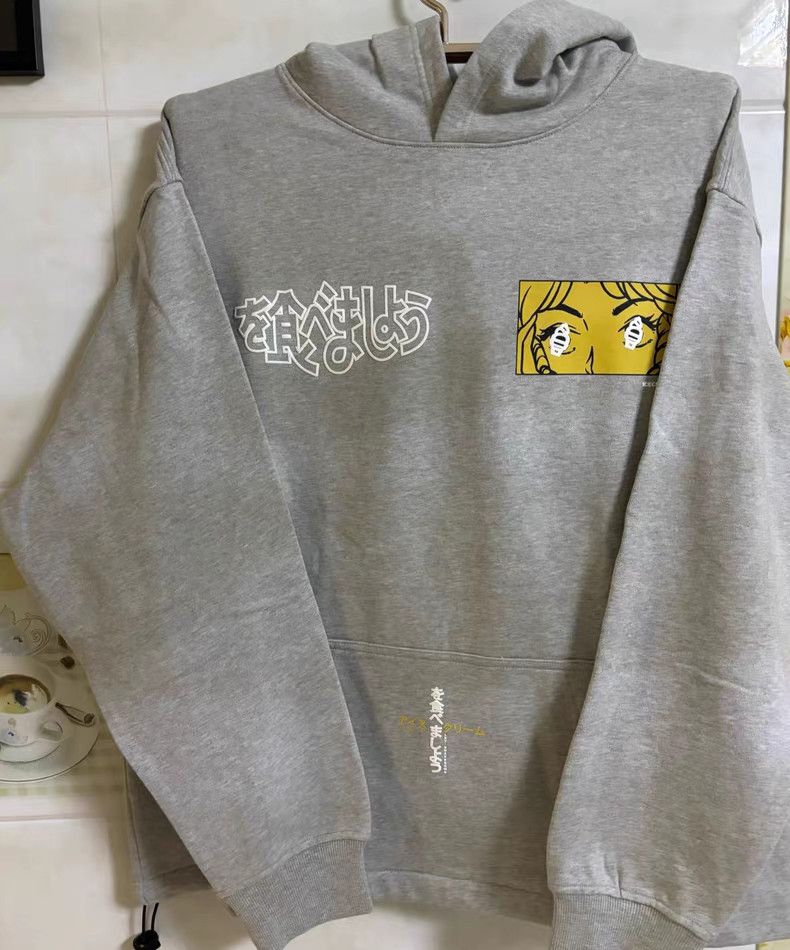 Billionaire Boys Club ICECREAM hooded sweatshirt in gray. Size US L / EU 52-54 / 3 - 7 Thumbnail