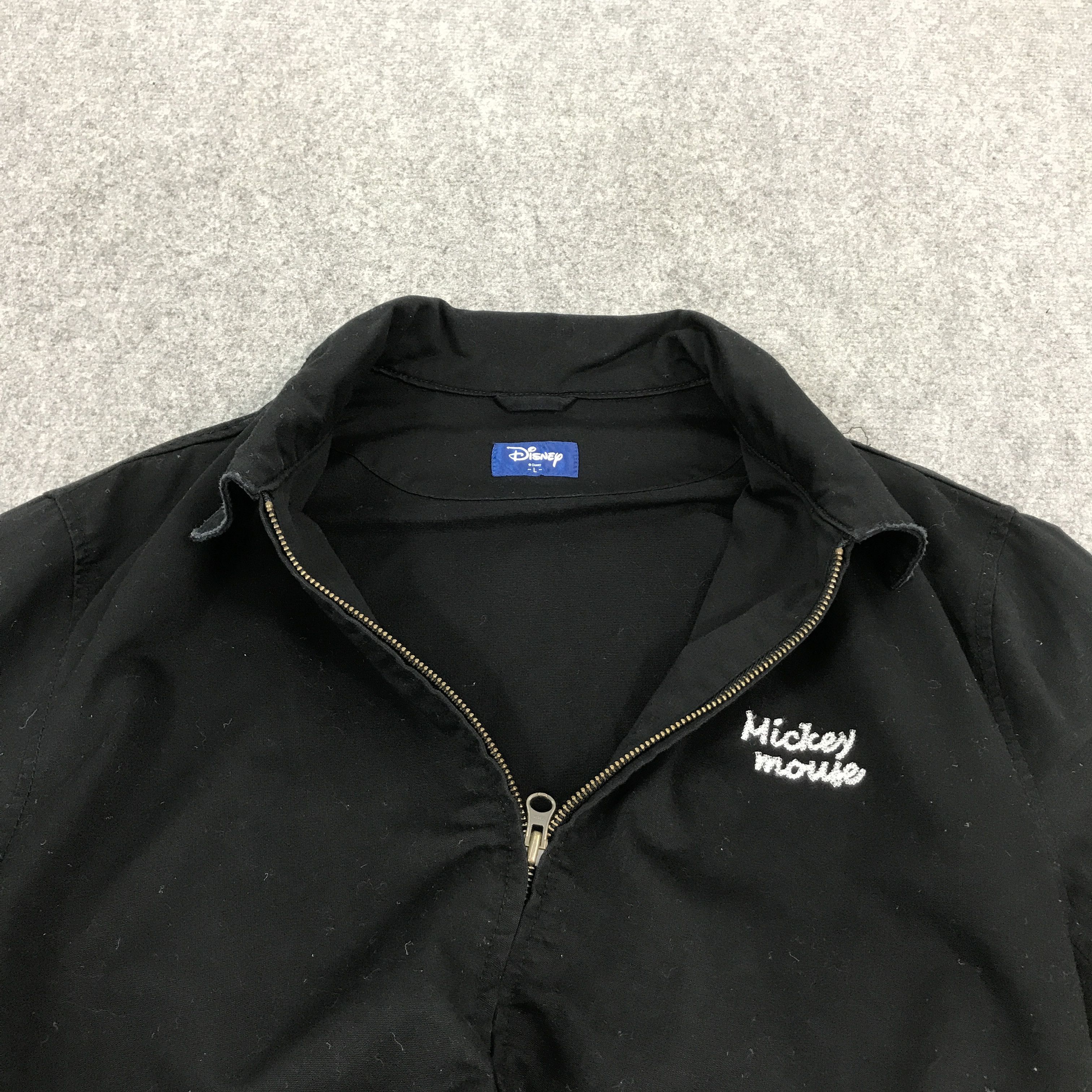 Disney × Japanese Brand MICKEY MOUSE BLACK ZIPPER JACKET Size US L / EU 52-54 / 3 - 7 Thumbnail