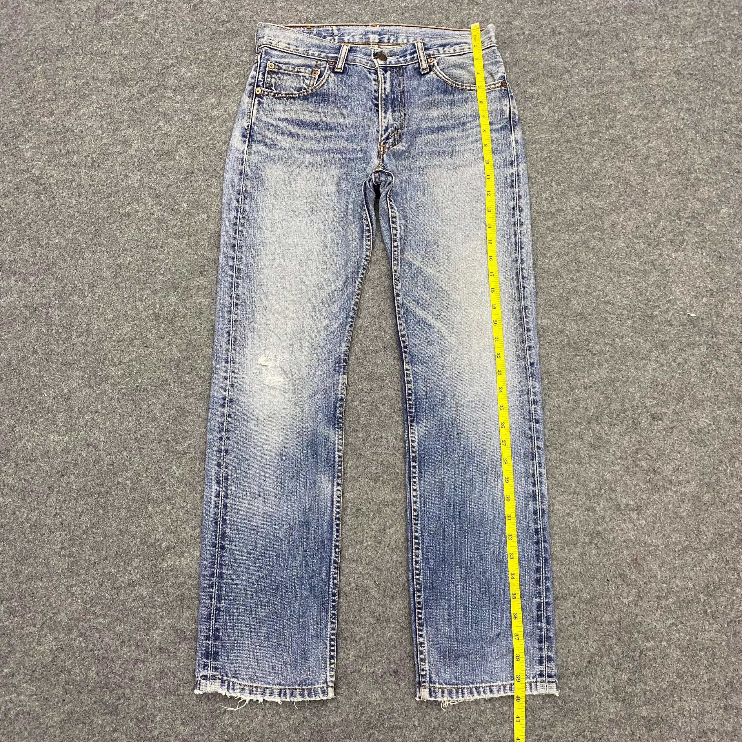 Levi's Vintage Levis 505 Distressed Denim Kurt Cobain Style Size US 31 - 2 Thumbnail