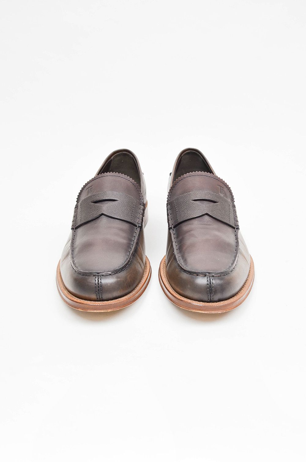 Tod's TOD’S Men’s Brown Leather Penny Loafers – Size 7 Size US 7 / EU 40 - 2 Thumbnail