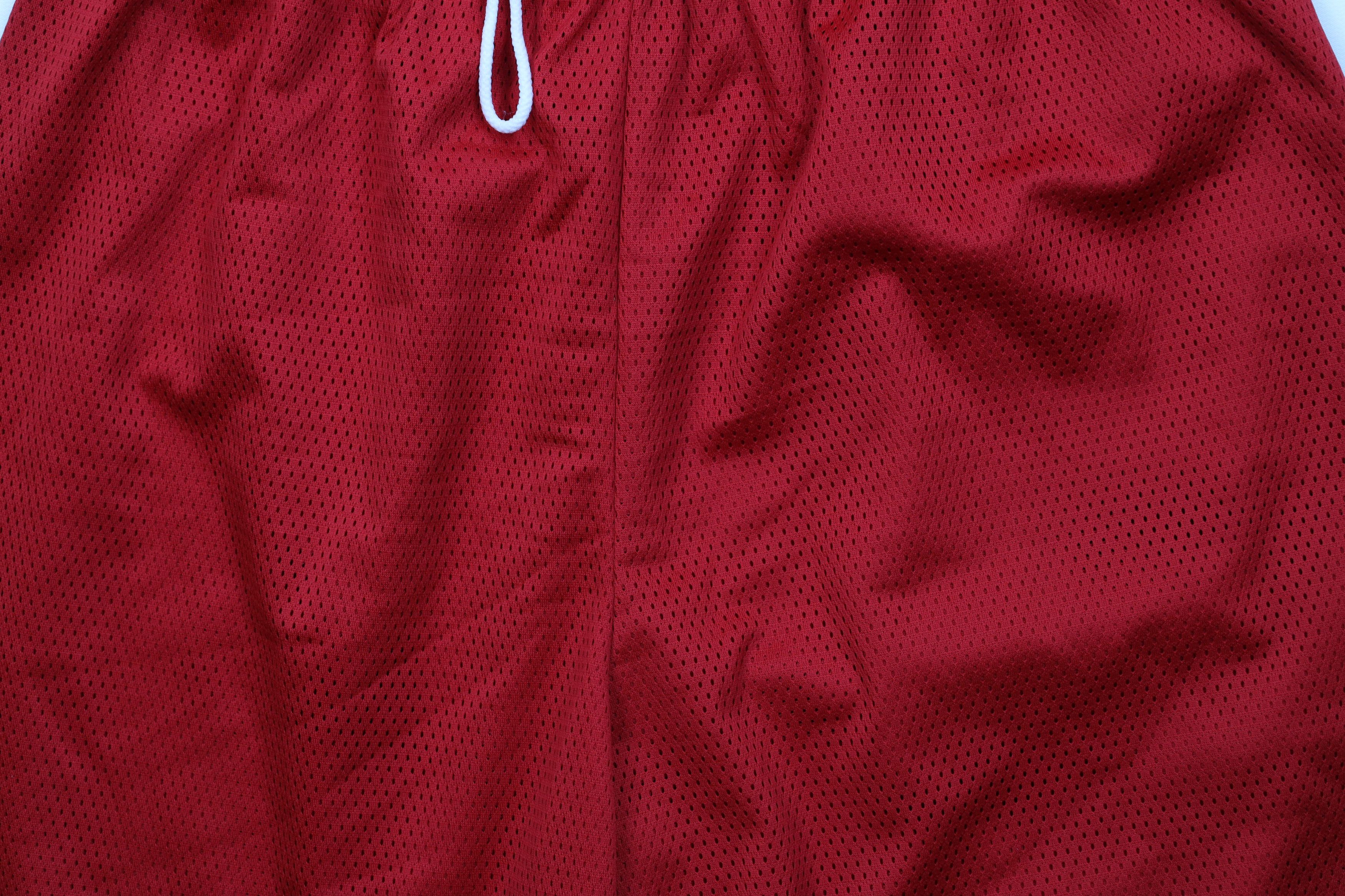 Nike Vintage 90s Nike Mini Swoosh Above Knee Shorts Red Mesh Size US 34 / EU 50 - 3 Thumbnail