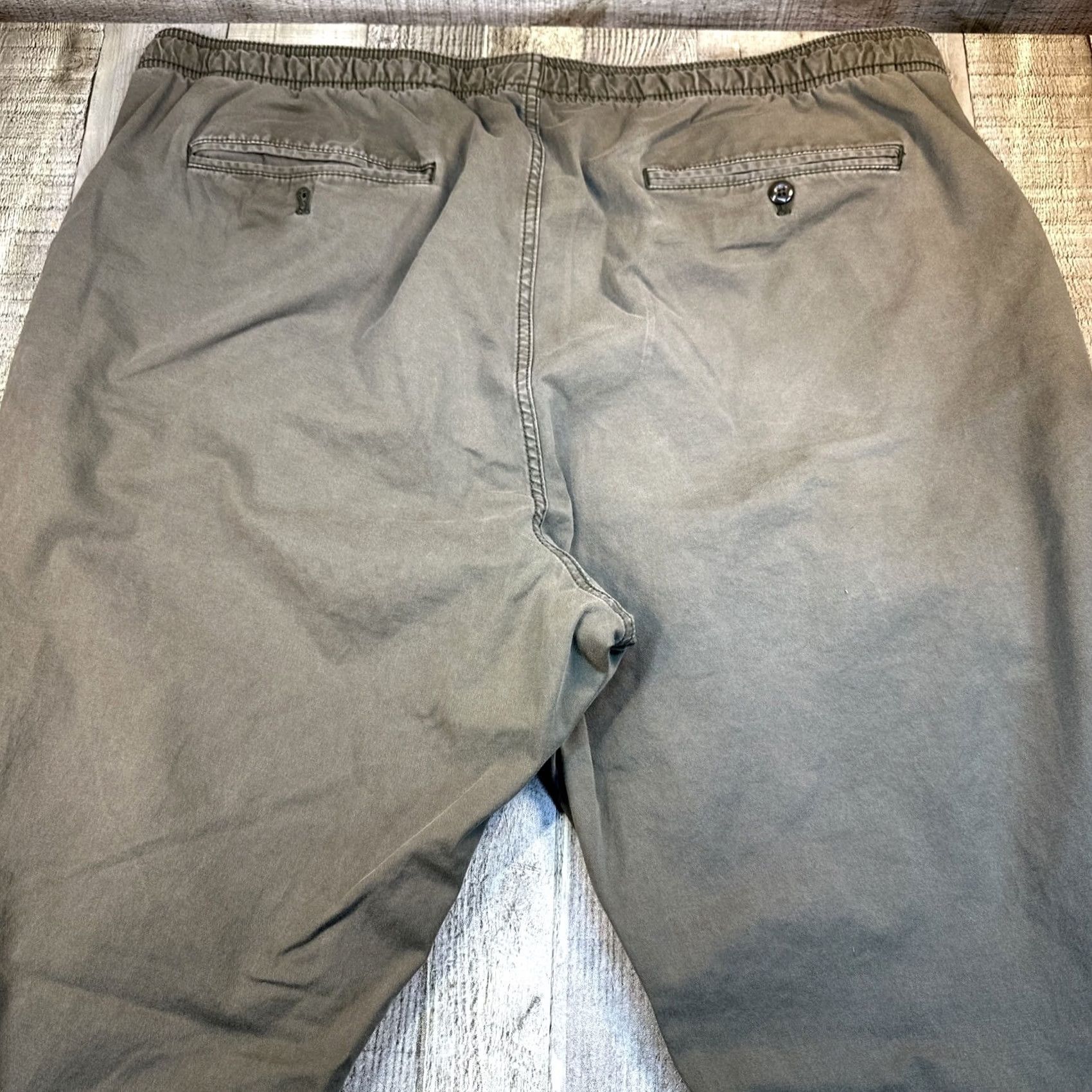 Gap VINTAGE Gap Khakis Pants Drawstring Elastic Bottom Green XL Mens Men’s Baggy Size US 36 / EU 52 - 5 Thumbnail