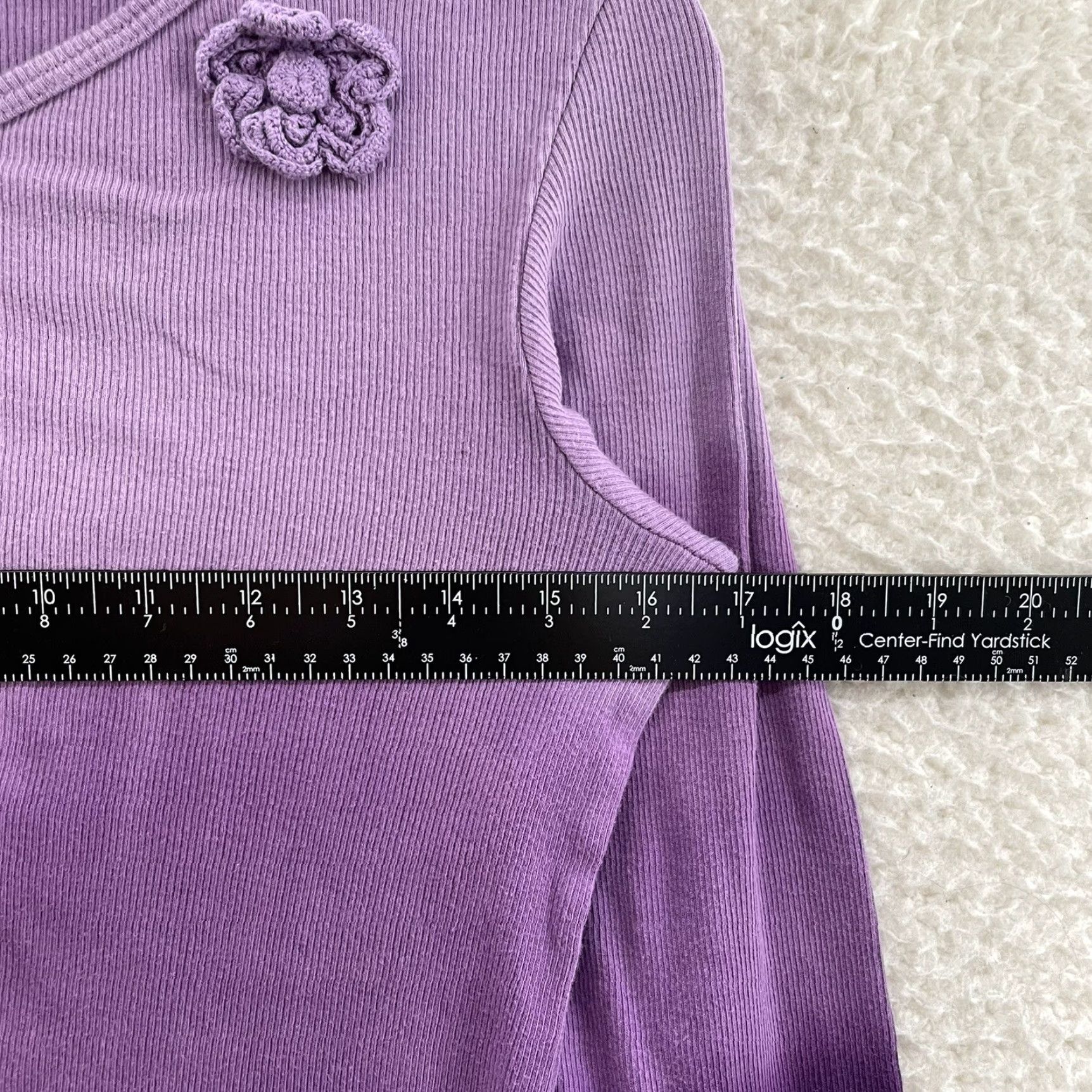 Vintage VINTAGE Y2K Top Purple Ombre Knit Hippie Boho Fairy Grunge Whimsigoth Shirt Womens S Size S / US 4 / IT 40 - 5 Thumbnail