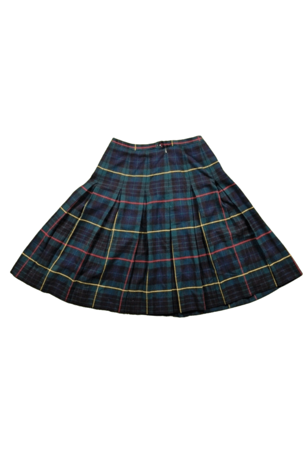 Burberry 80s Vintage Burberry Checked Pattern Skirt Made In England Size 36" / US 14 / IT 50 - 1 Thumbnail