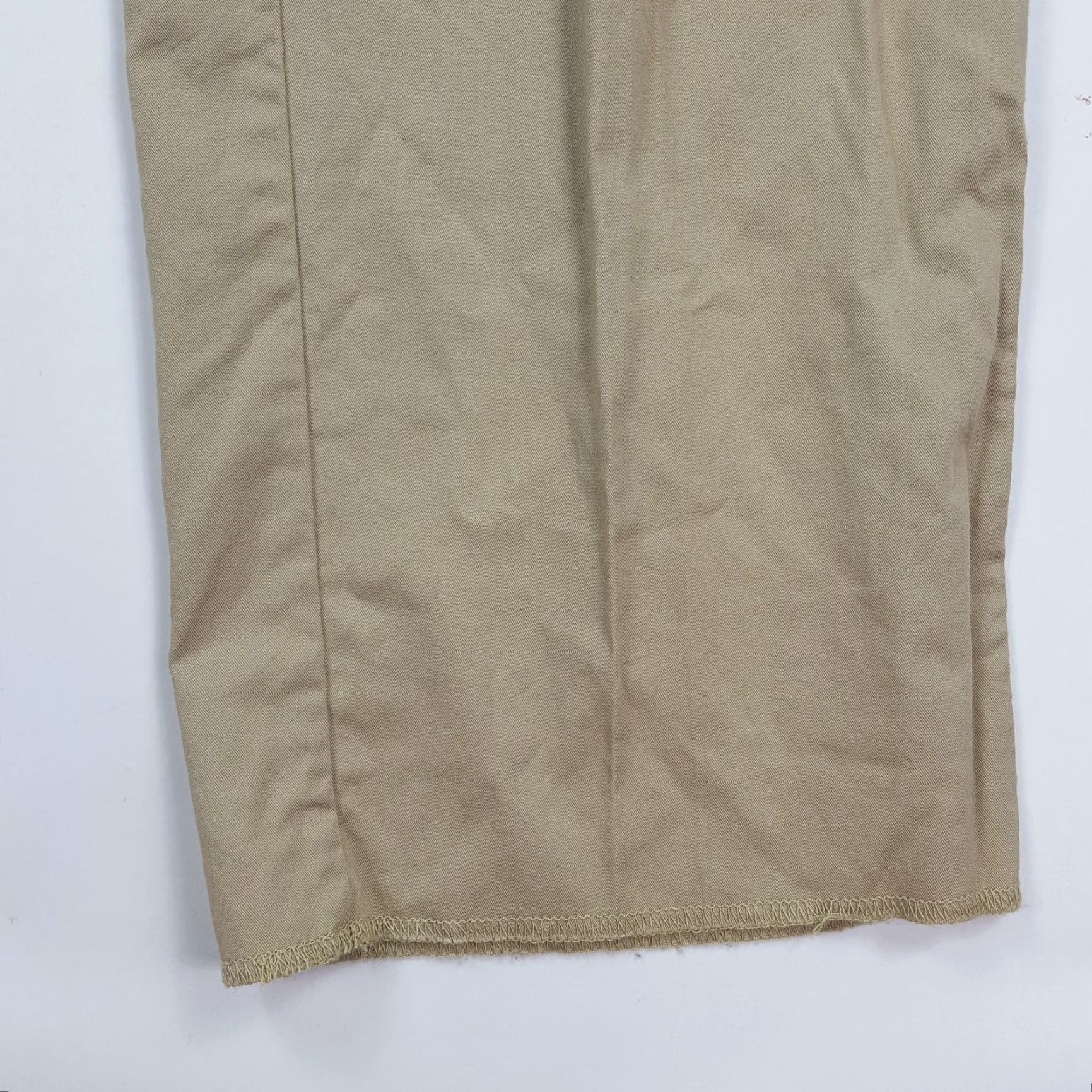 Logo 7 VINTAGE Greg Norman Golf Pleated Khakis Pants 38 Beige Twill 90s Shark Logo Men’s Casual Lounge Size US 38 / EU 54 - 3 Thumbnail