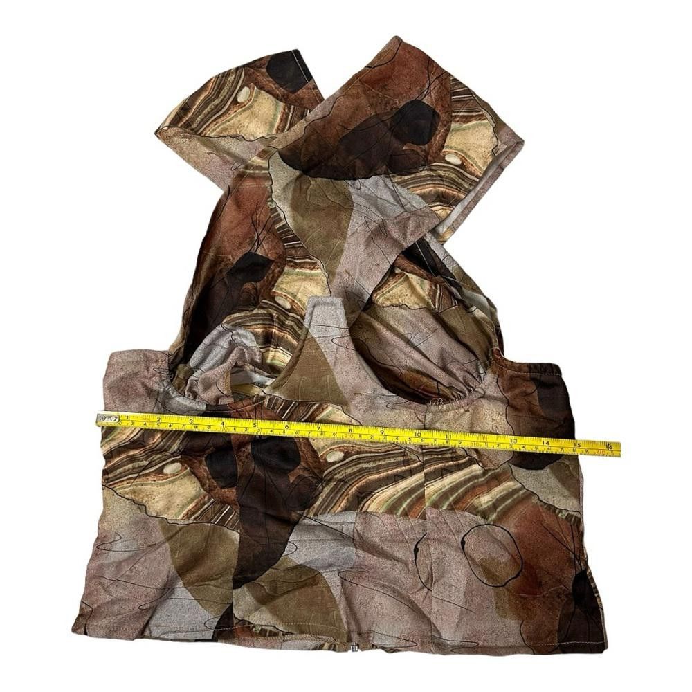 Designer PrettyLittleThing l NWT Abstract Crossover Zip Top Size 6 Size M / US 6-8 / IT 42-44 - 5 Thumbnail