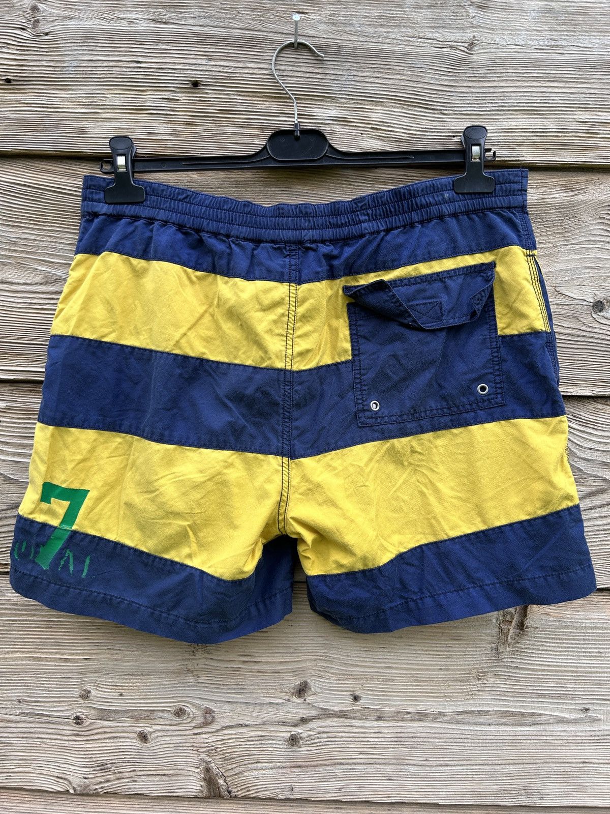 Polo Ralph Lauren Vintage Polo By Ralph Lauren R67 Skull Striped Nylon Shorts Size US 34 / EU 50 - 5 Thumbnail
