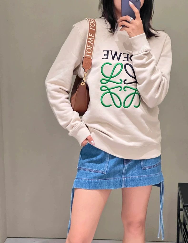 Loewe LOEWE Embroidered round neck hoodie Size XL / US 12-14 / IT 48-50 - 9 Thumbnail