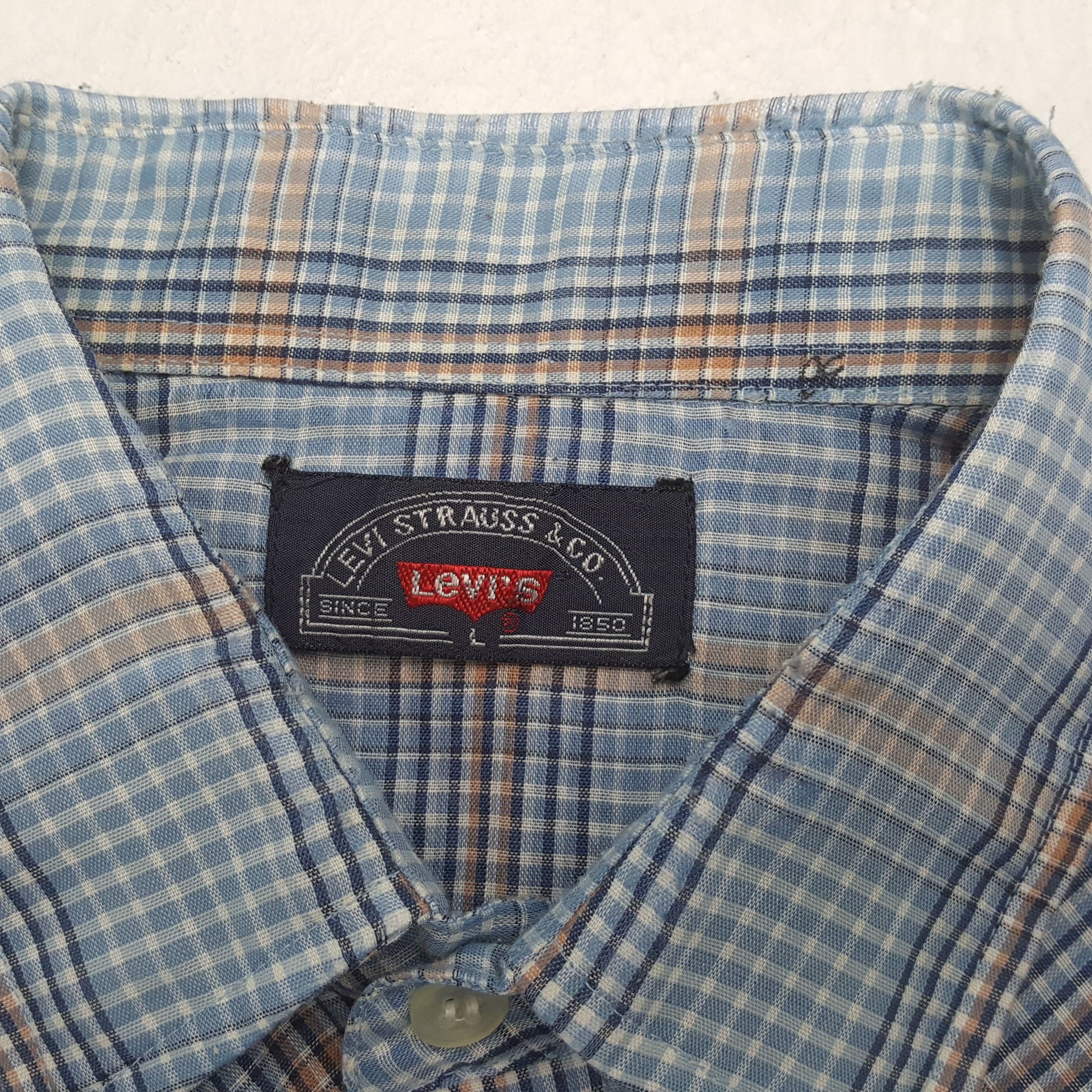 Levi's Levis Big E Snap Shirt Casual Style RR10 Size US L / EU 52-54 / 3 - 4 Thumbnail