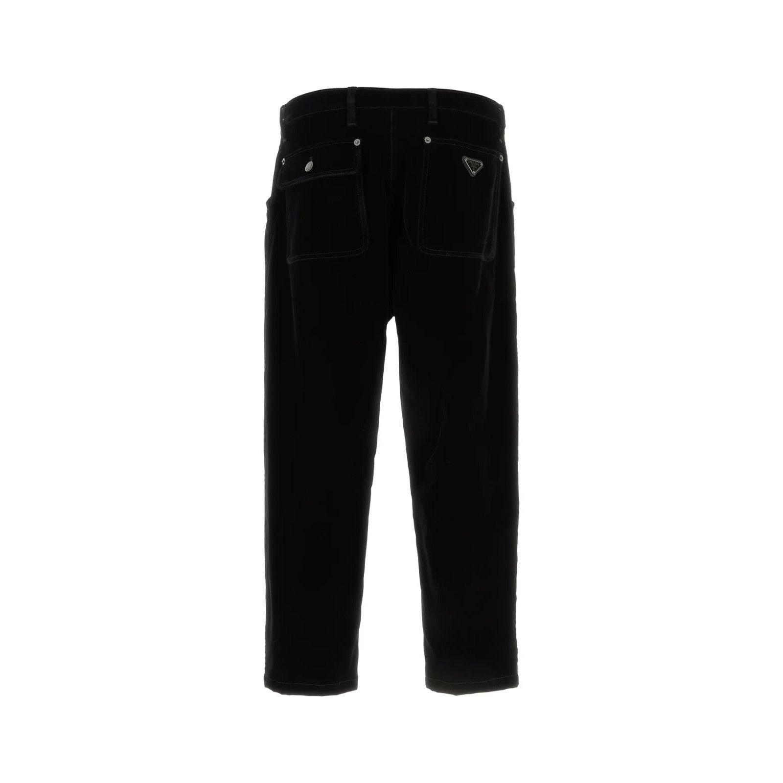 Prada PRADA Black Velvet Denim Pants New & Authentic (Men's size:U Size US 36 / EU 52 - 2 Thumbnail