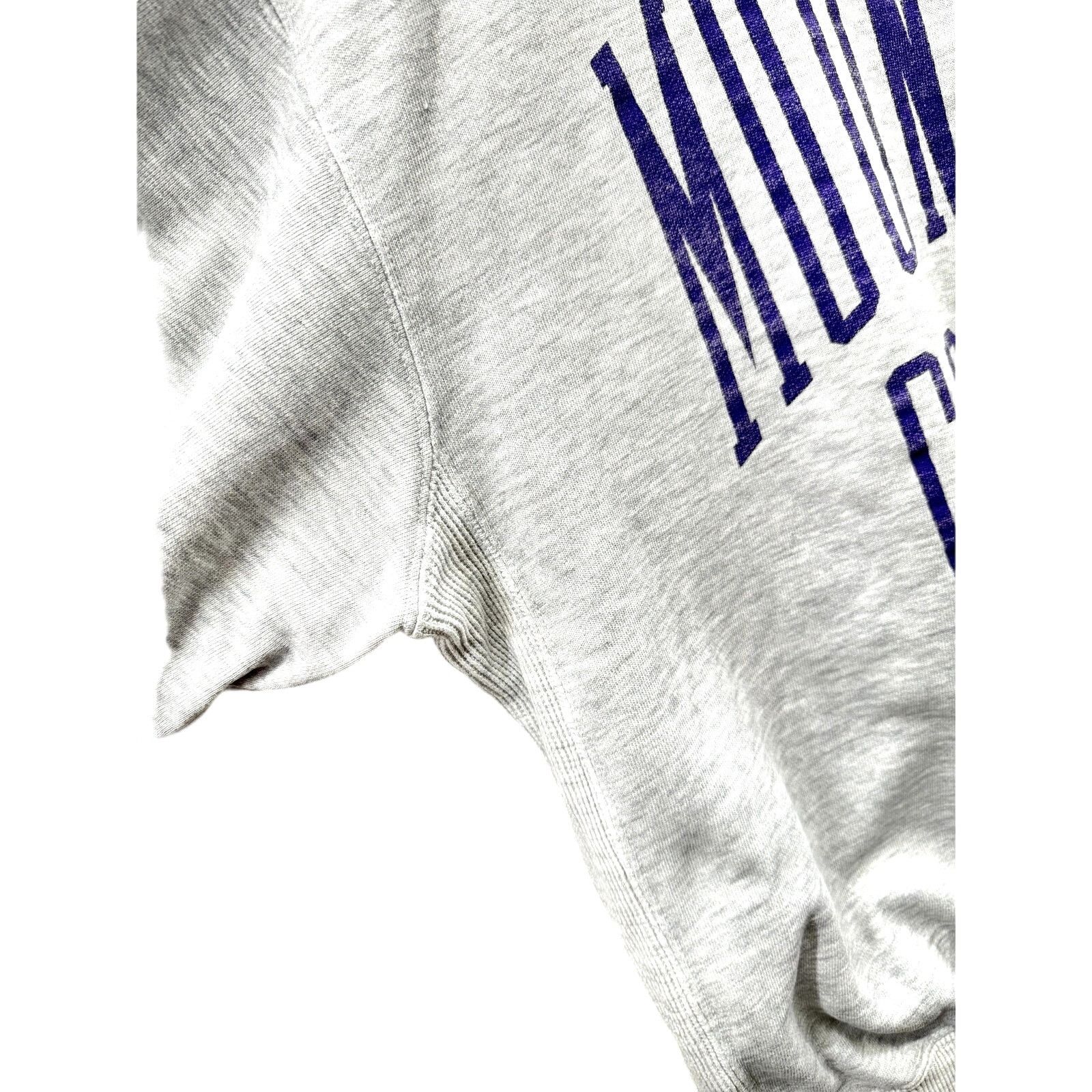 Vintage 1990's Mount Union College Distressed Reverse Weave Crewneck Size US XL / EU 56 / 4 - 6 Thumbnail
