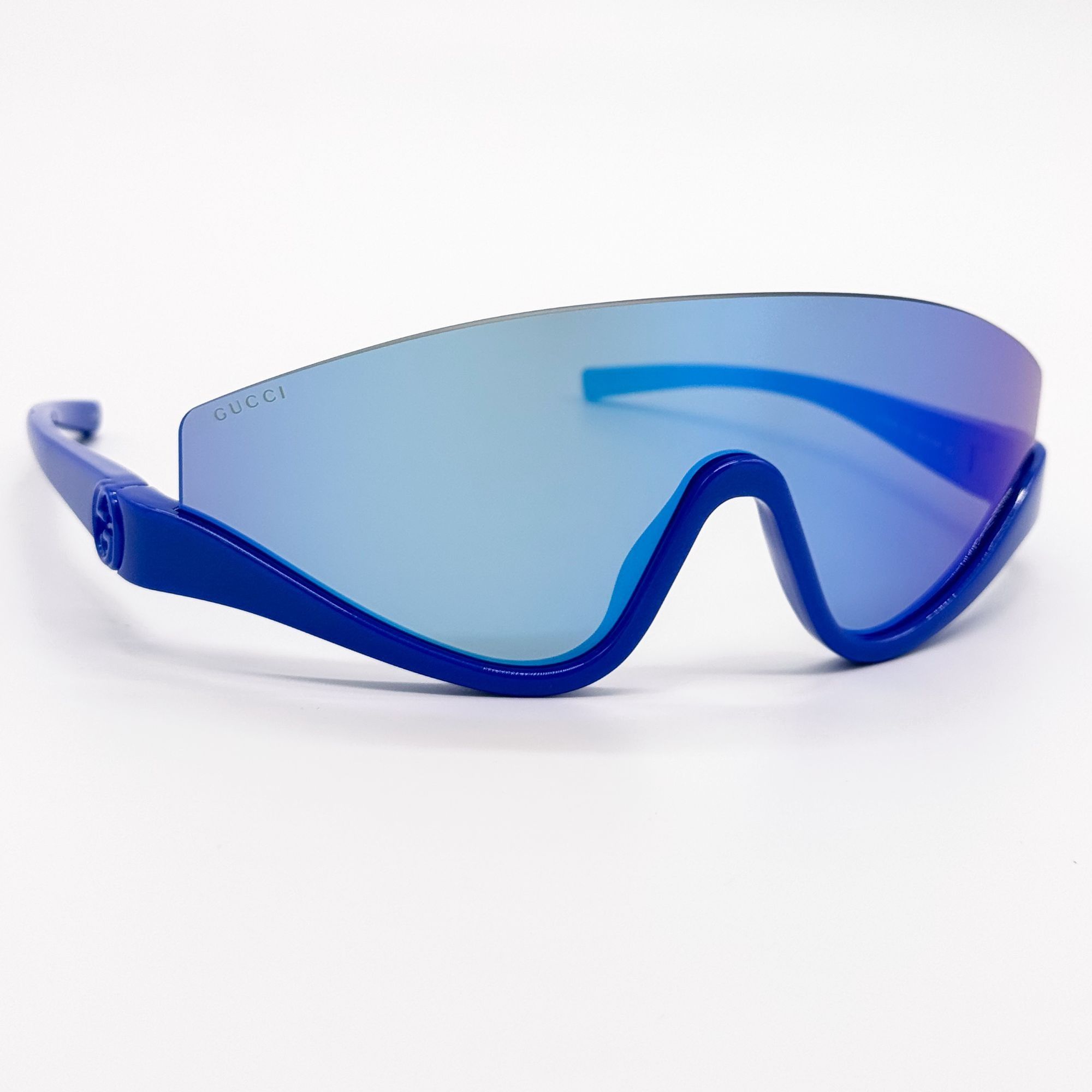 Gucci NEW GUCCI SUNGLASSES GG1650S 010 SHIELD BLUE UNISEX GUCCI Size ONE SIZE - 5 Thumbnail