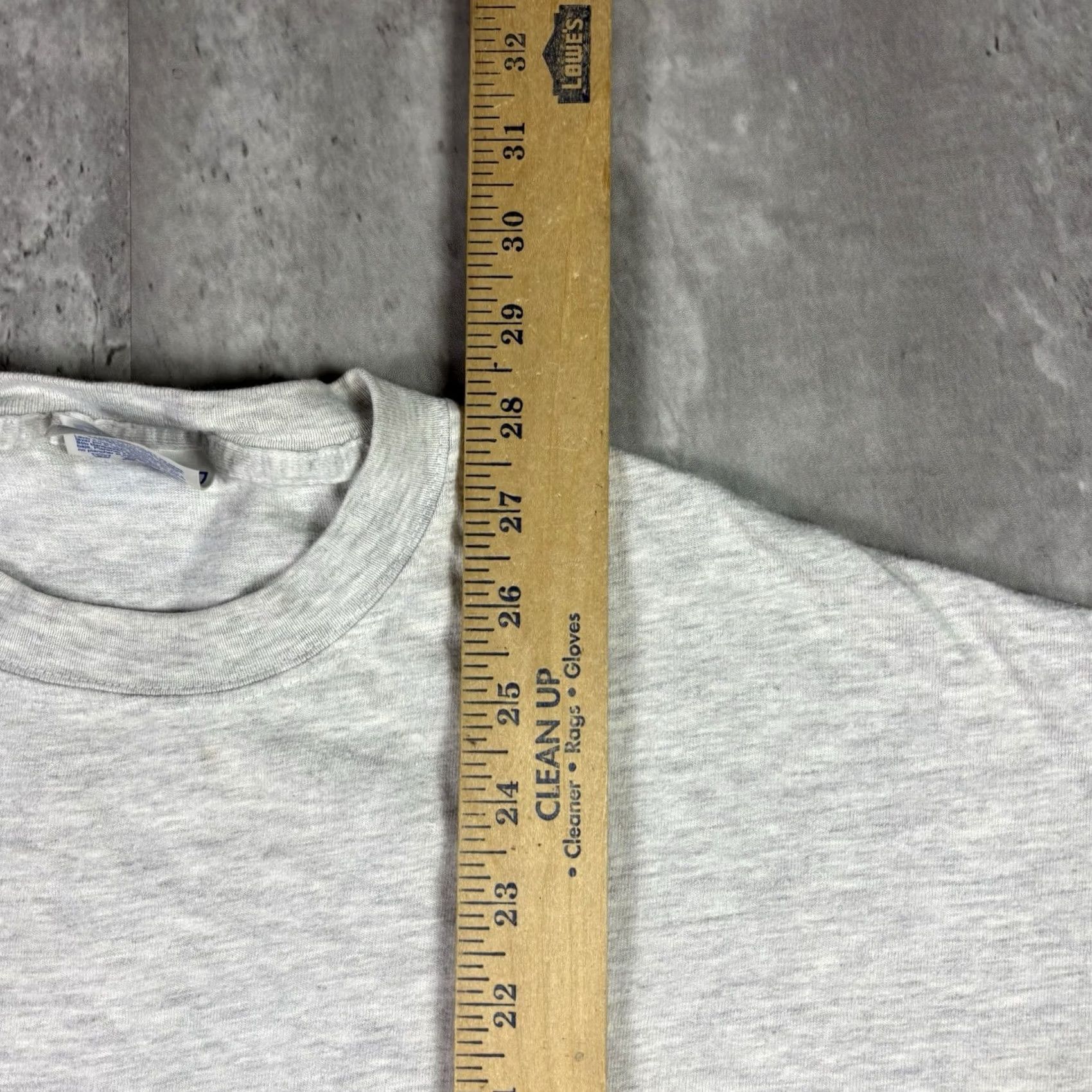 Hanes VINTAGE Funny Quote Text T Shirt Art Crewneck XL 90s Hanes Gray Cotton Graphic Print Short Sleeve Mens Size US L / EU 52-54 / 3 - 4 Thumbnail