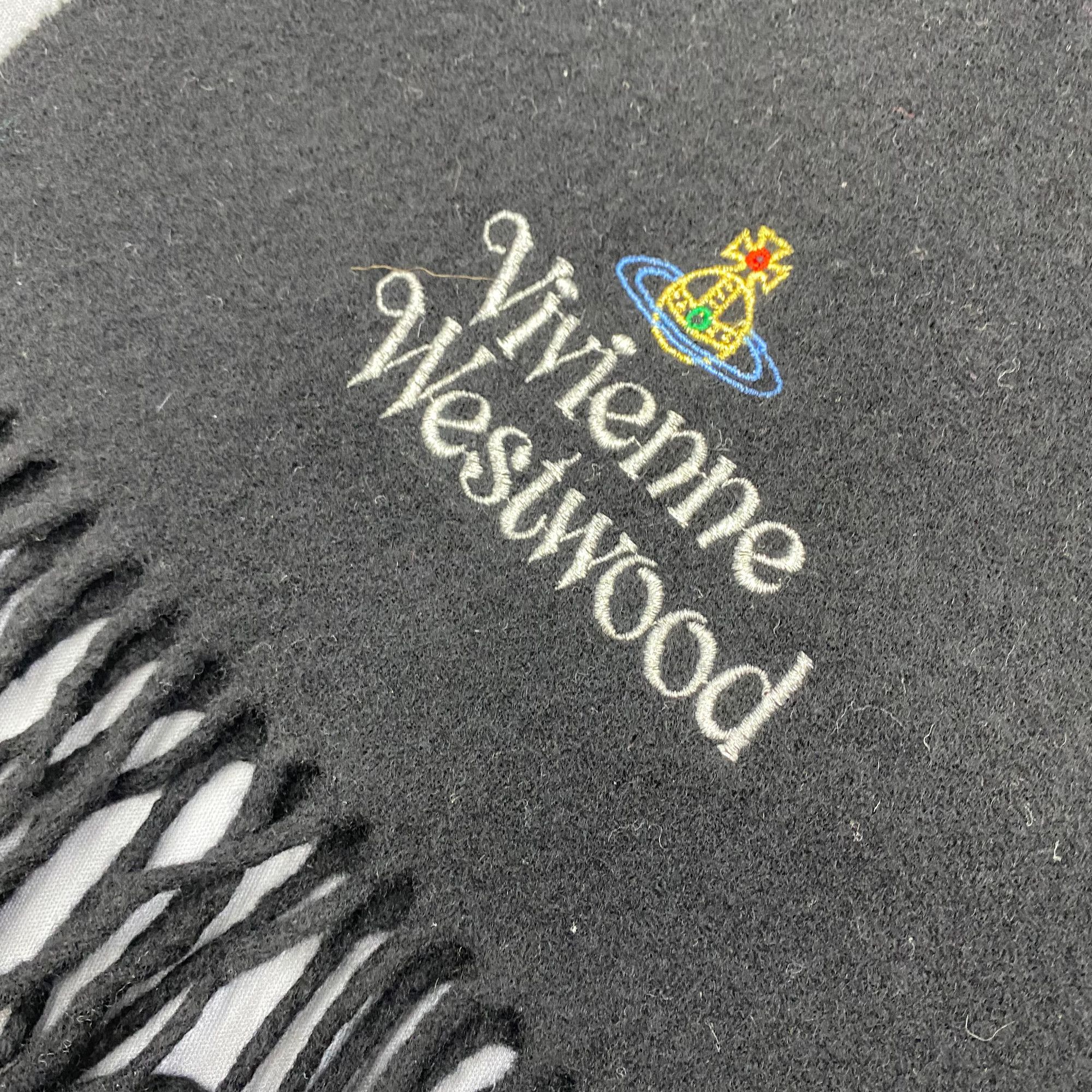 Vivienne Westwood Vintage Vivienne Westwood Scarf Orbs Muffler Wool Scarves Size ONE SIZE - 4 Thumbnail