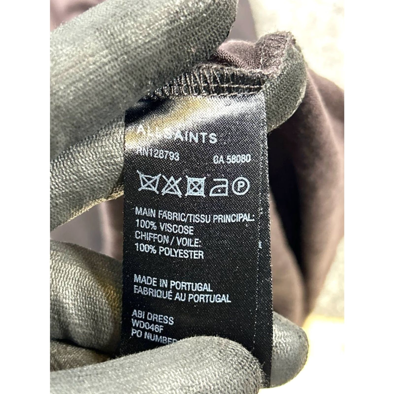Allsaints Allsaints Dress Womens 2 Brown Wrap Bodycon Size XS / US 0-2 / IT 36-38 - 4 Thumbnail