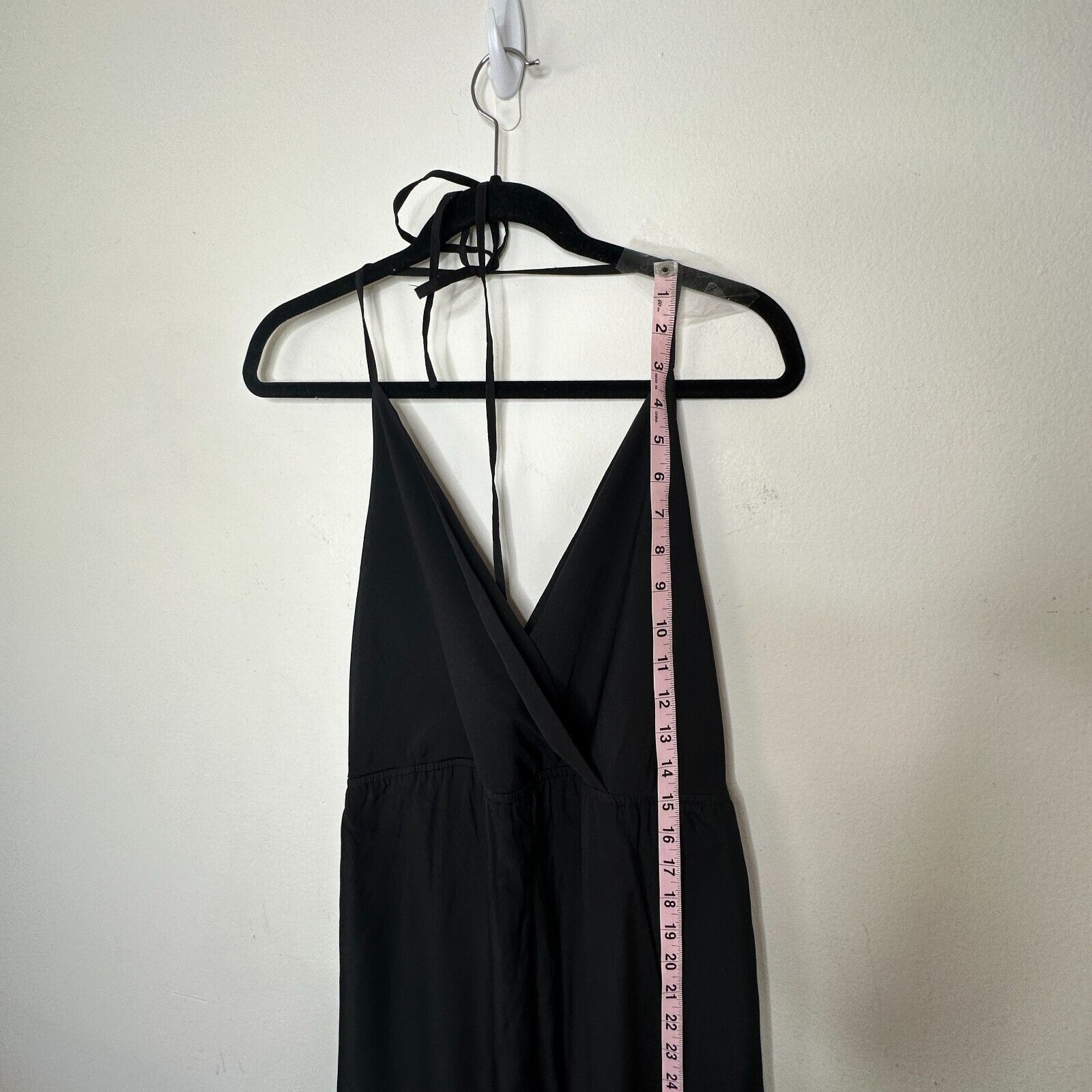 Other Kelly Renee Black Wrap VNeck Halter Top Jumpsuit Romper M Size 30" / US 8 / IT 44 - 11 Thumbnail