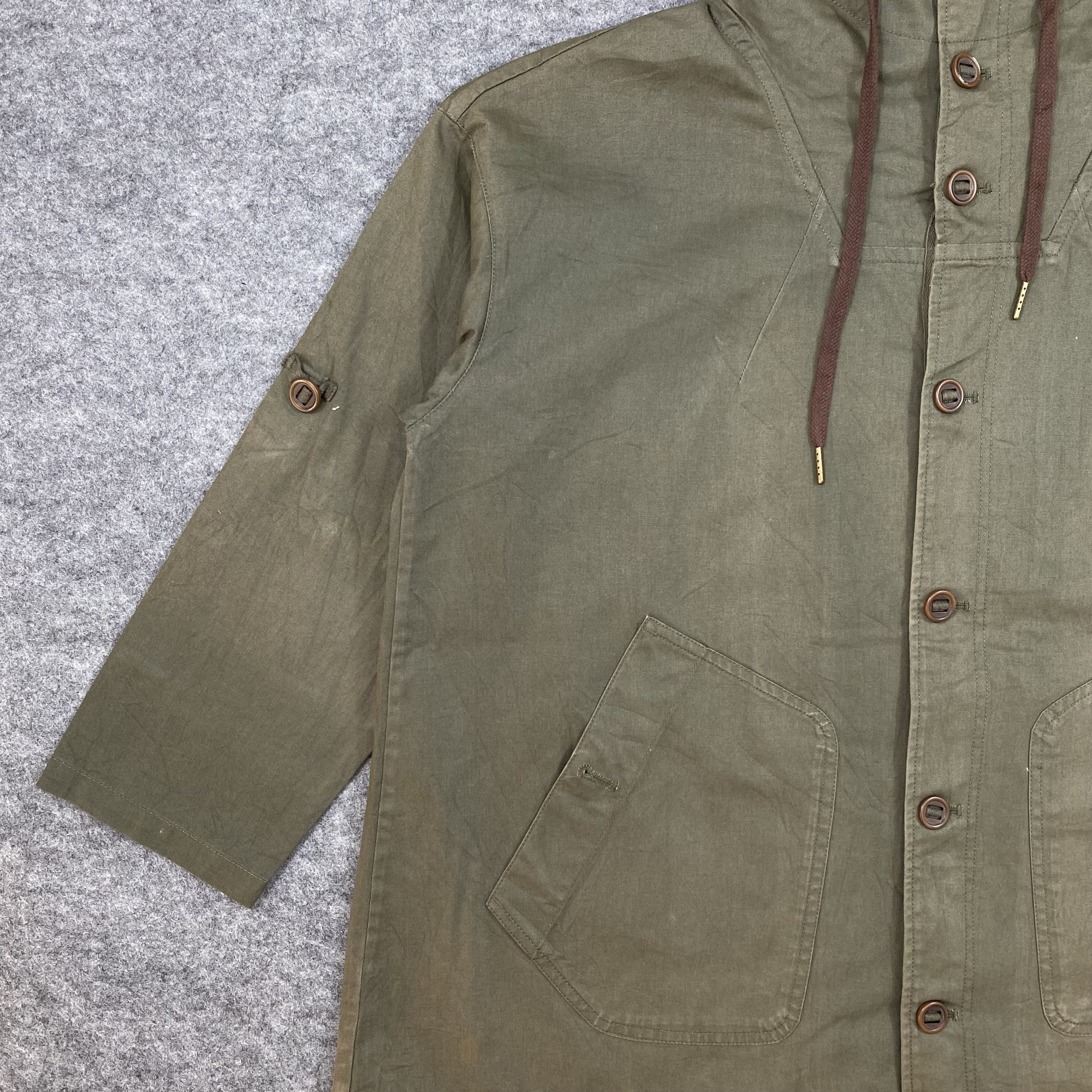 Japanese Brand Nombre Impair Military Hooded Deck Jacket Japanese-J648 Size US L / EU 52-54 / 3 - 4 Thumbnail