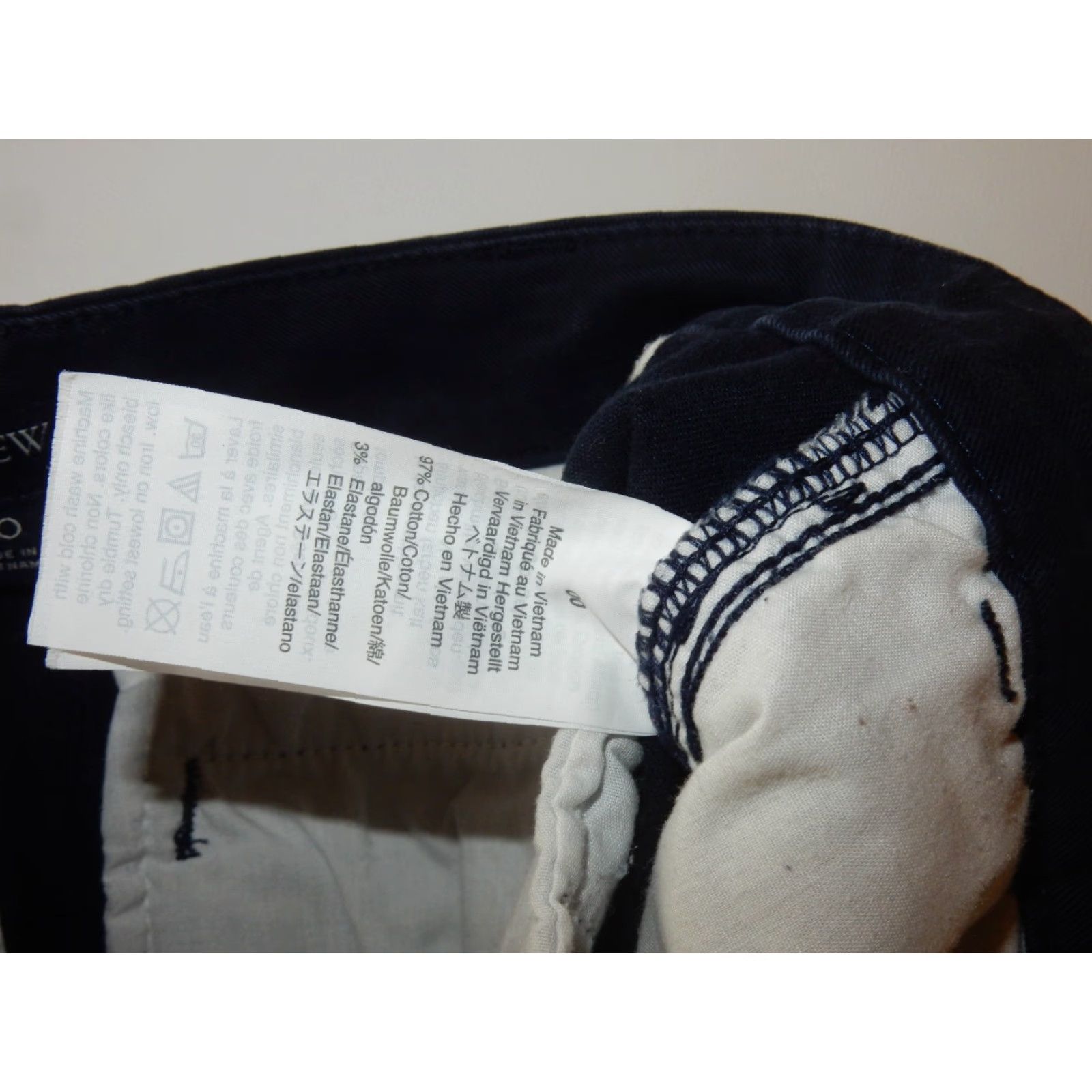 J.Crew J.CREW Khaki Pants Flat Front Blue 00 28x28 Womens Cotton Front Type Flat Front Size 24" / US 00 / IT 34 - 5 Thumbnail