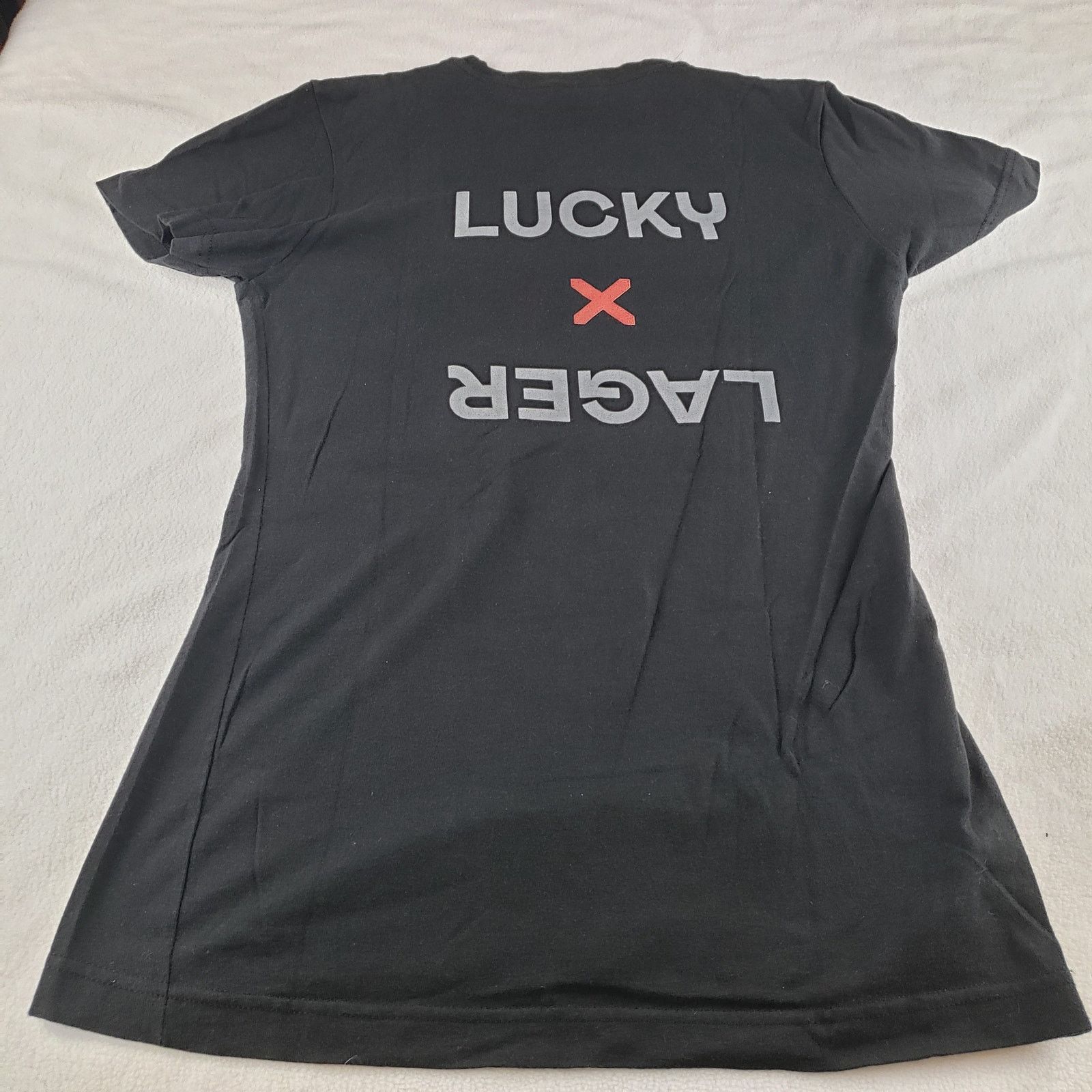 Upper Playground Upper Playground Shirt Womens Small Lucky Lager Black Size S / US 4 / IT 40 - 2 Thumbnail