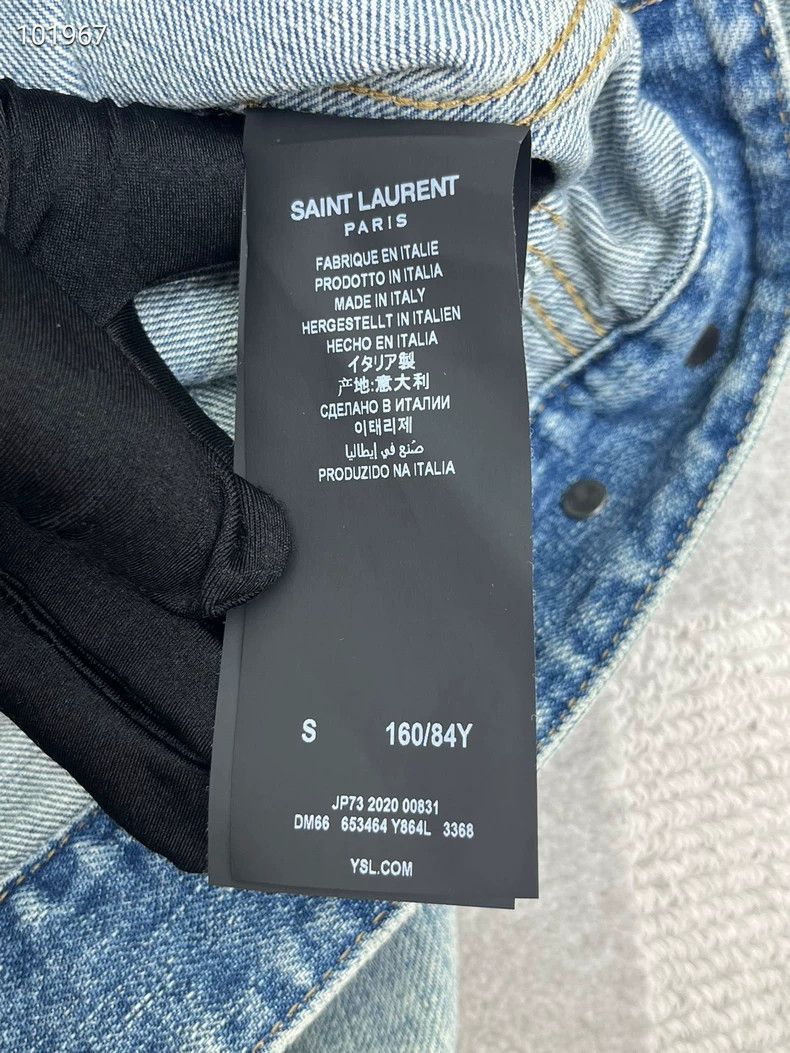 Saint Laurent Paris saint laurent denim jacket with anchor patch-2507 Size US S / EU 44-46 / 1 - 5 Thumbnail