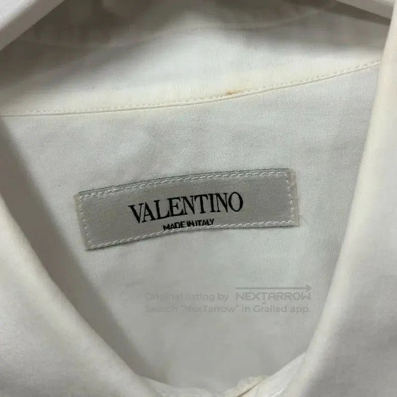 Valentino Valentino Long Sleeve White Cotton Shirt . Size US M / EU 48-50 / 2 - 6 Thumbnail
