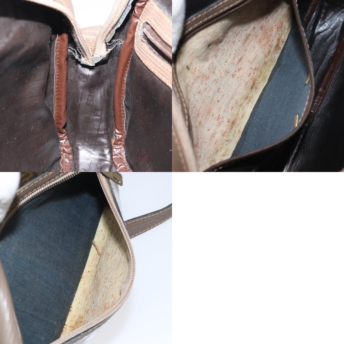 Fendi FENDI Zucchino Canvas Shoulder Bag Beige Size ONE SIZE - 12 Thumbnail