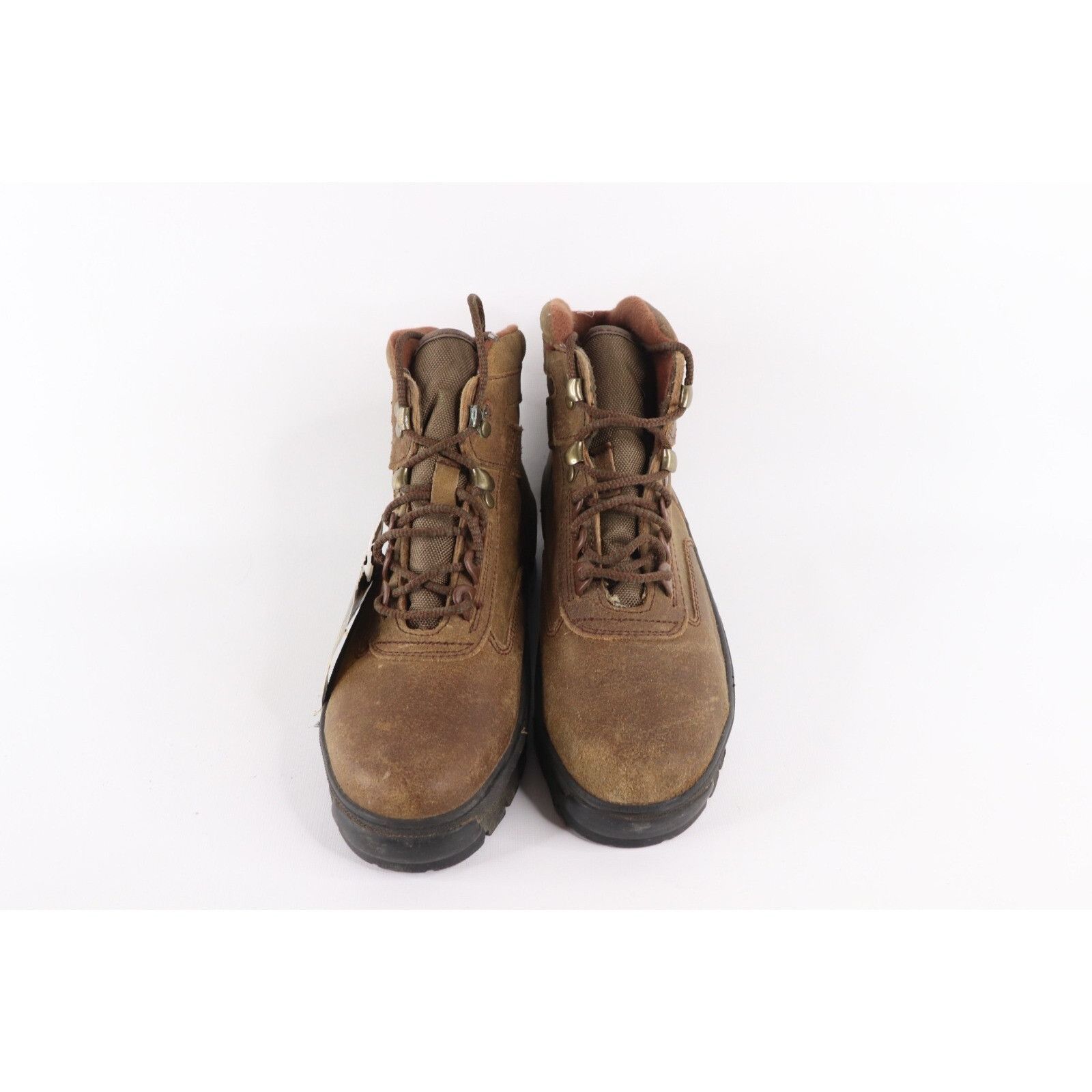 Vintage Deadstock Vintage 90s Steel Toe Suede Leather Boots Size US 6.5 / EU 39-40 - 3 Thumbnail