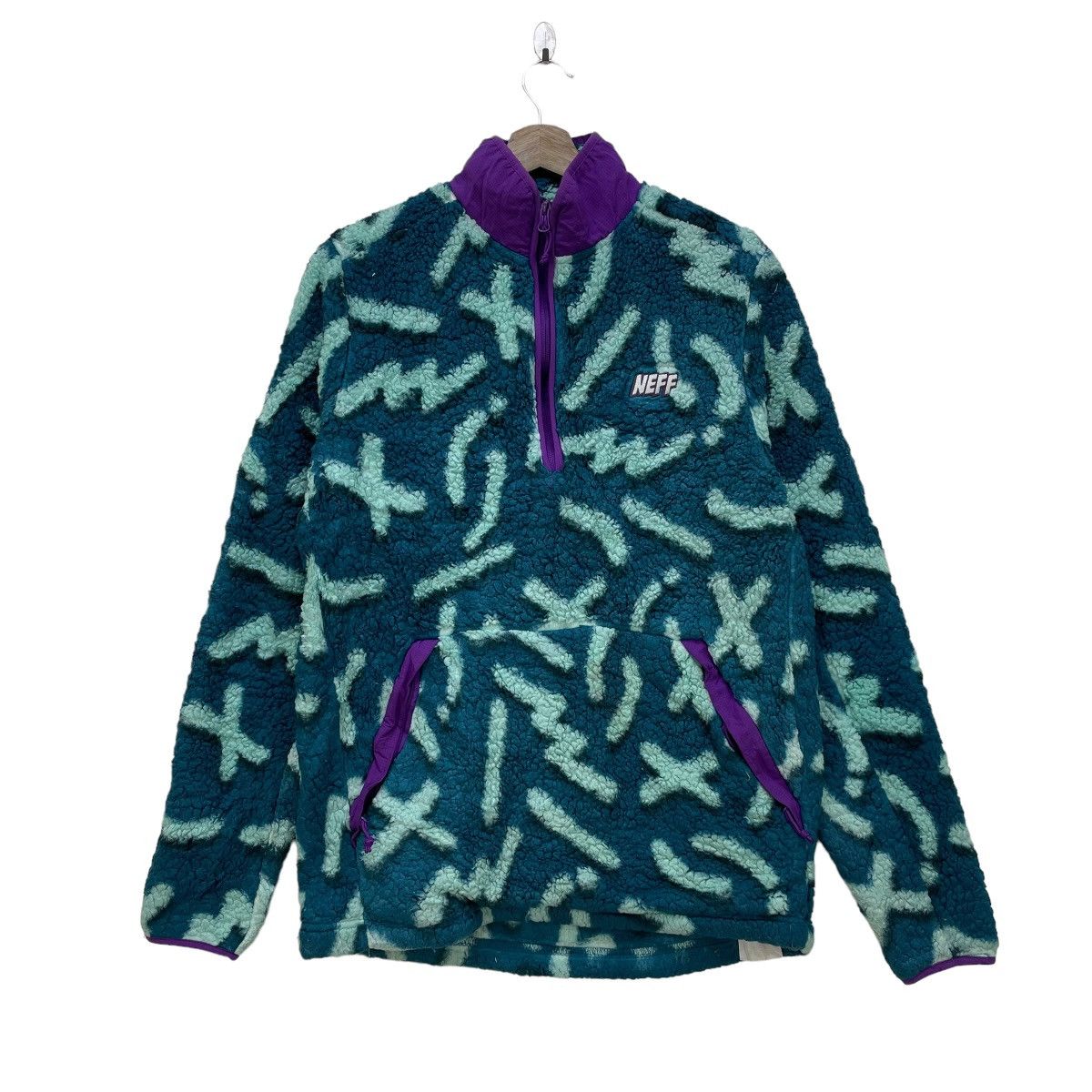 NEFF Neff Full Print Deep Pile Jacket Size US S / EU 44-46 / 1 - 1 Thumbnail