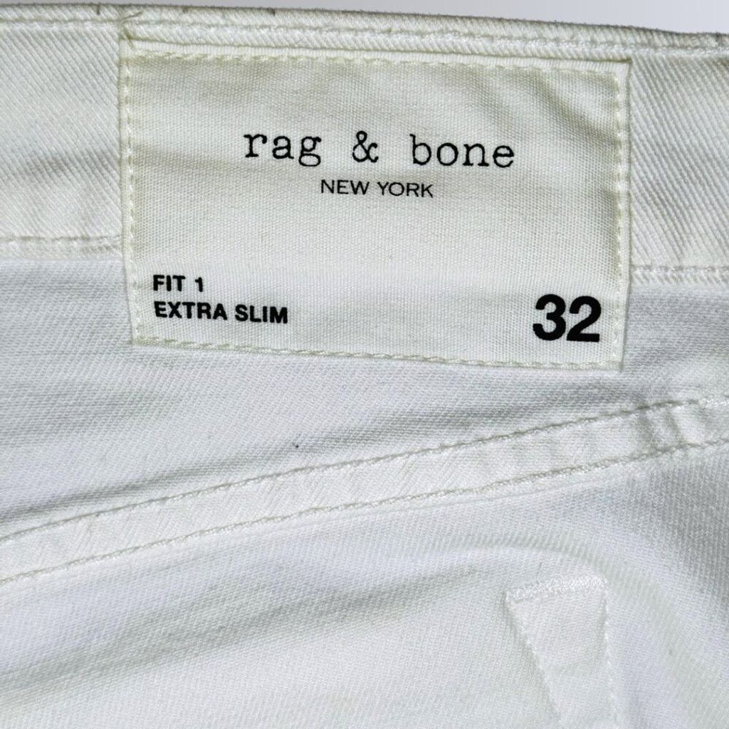 Rag & Bone rag & bone Men's White Extra-Slim Jeans - 32 Size US 32 / EU 48 - 13 Thumbnail