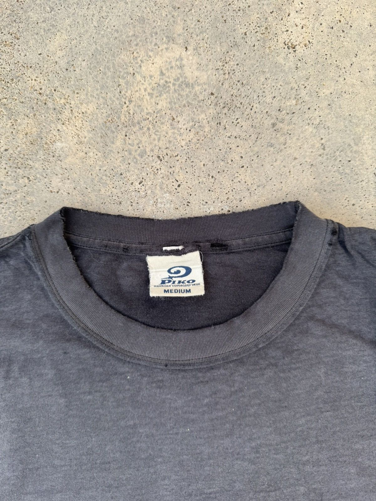 If Six Was Nine Distressed Sun Faded Piko Surf Wear LS Tees Size US M / EU 48-50 / 2 - 7 Thumbnail