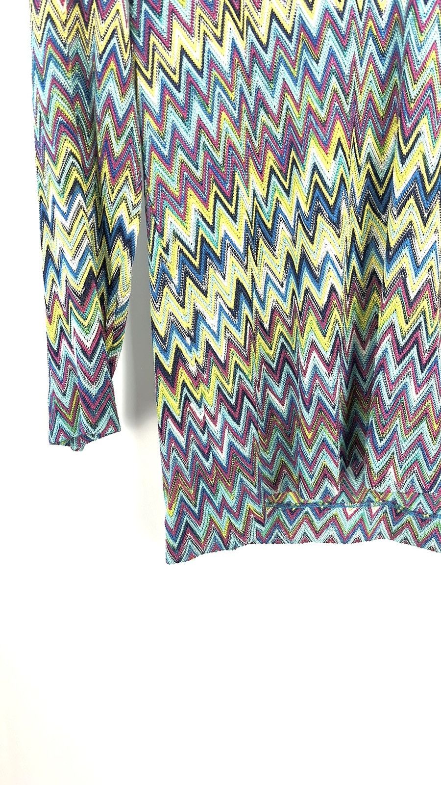 Missoni Missoni Blue Chevron Knit 3/4 Sleeve Top Size M / US 6-8 / IT 42-44 - 5 Thumbnail