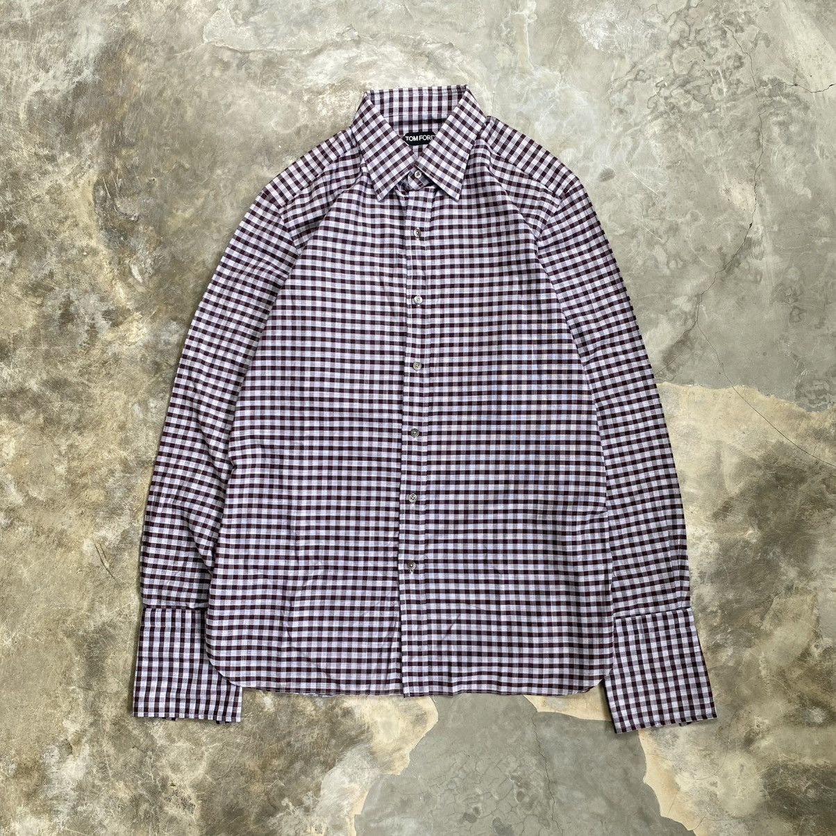Tom Ford Tom ford Plaid Shirt Size US XL / EU 56 / 4 - 1 Thumbnail
