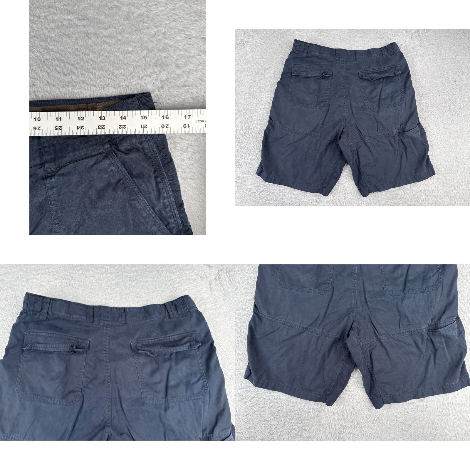 Tommy Bahama Tommy Bahama Shorts Men 33 Blue Chino Tencel Cotton Blend Expandable Waist 33x10 Size US 33 - 9 Thumbnail