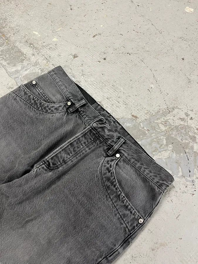 Balmain Balmain Grey Biker Denim Jeans Size US 31 - 5 Thumbnail