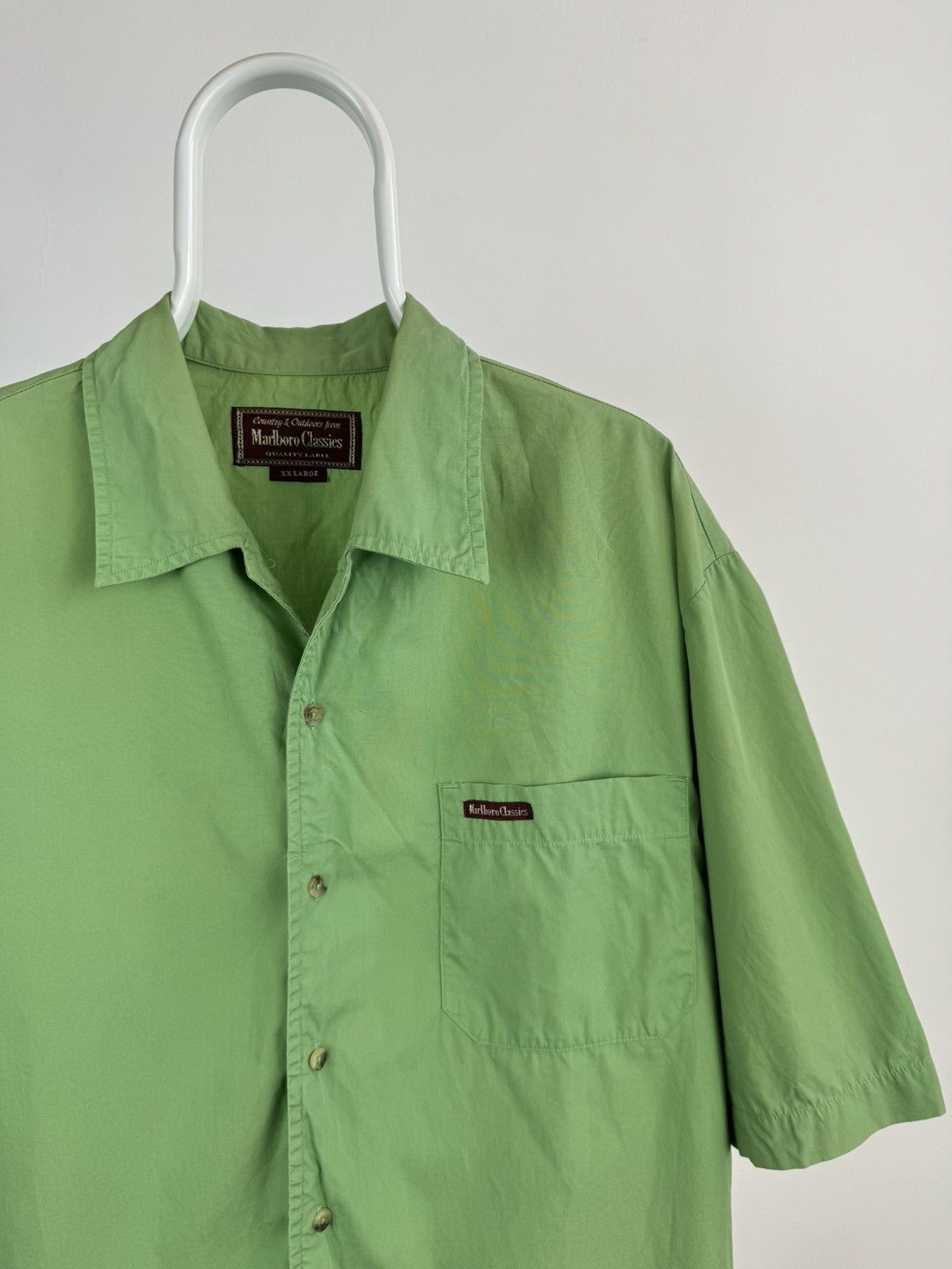 Marlboro Classics × Vintage Vintage Marlboro Classics Short Sleeve Shirt Size US XXL / EU 58 / 5 - 2 Thumbnail