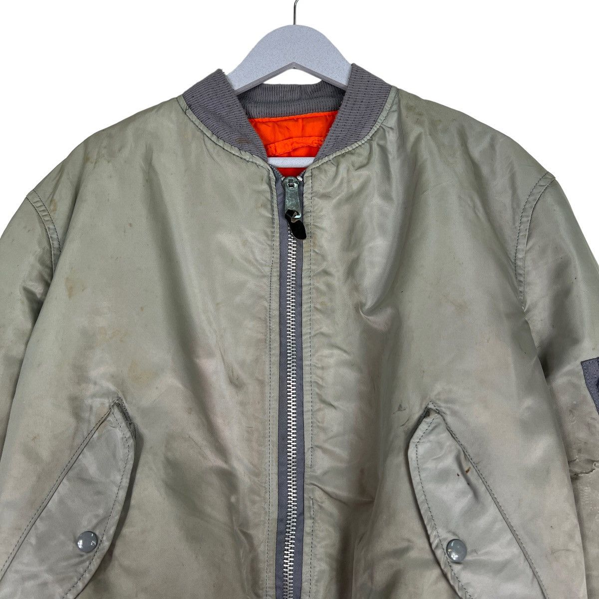 Alpha Industries 🔥 RIOT VINTAGE ALPHA REVERSIBLE BOMBER JACKET MADE IN USA Size US L / EU 52-54 / 3 - 3 Thumbnail