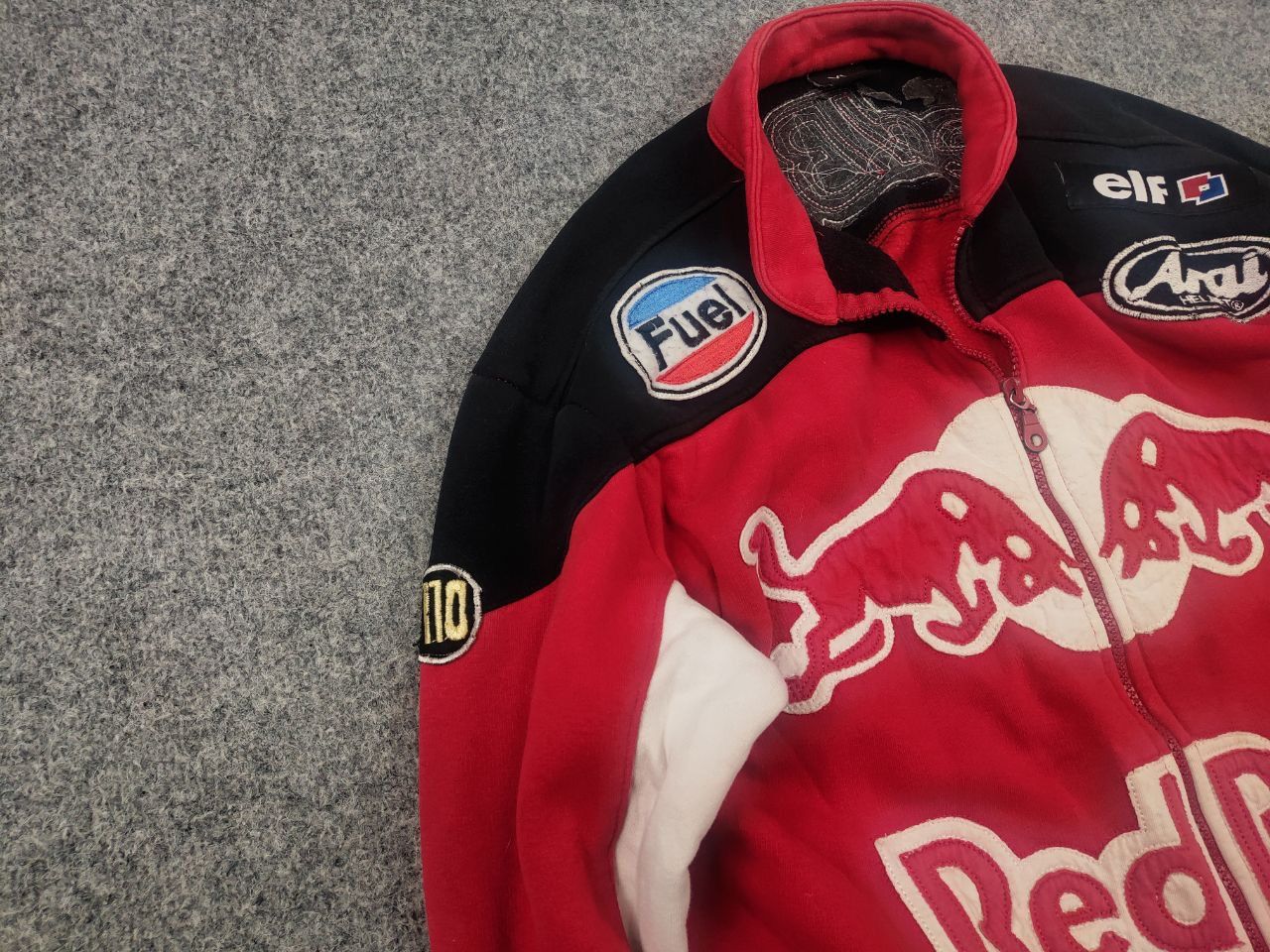 Red Bull Vintage Red Bull Fuel Arai Engine Zip Racing Sweatshirt Y2K Size US M / EU 48-50 / 2 - 7 Thumbnail