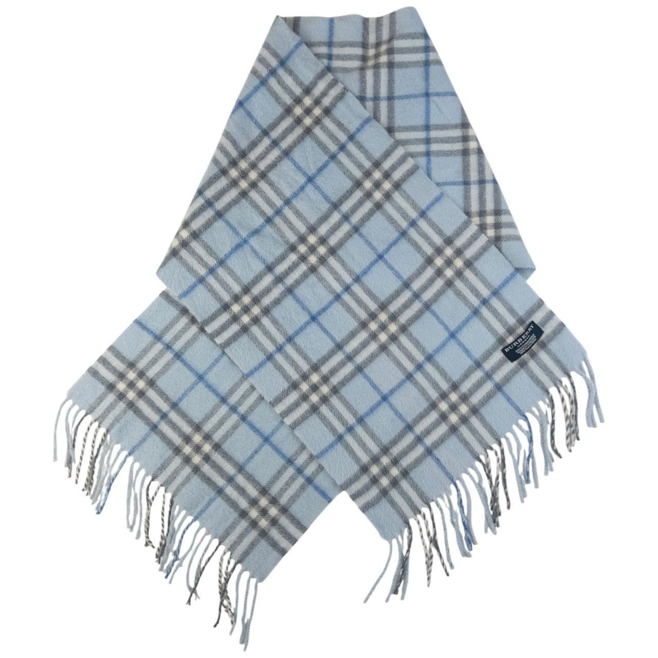 Burberry Vintage Burberry Cashmere Nova Check Tassel Scarf Size ONE SIZE - 4 Thumbnail