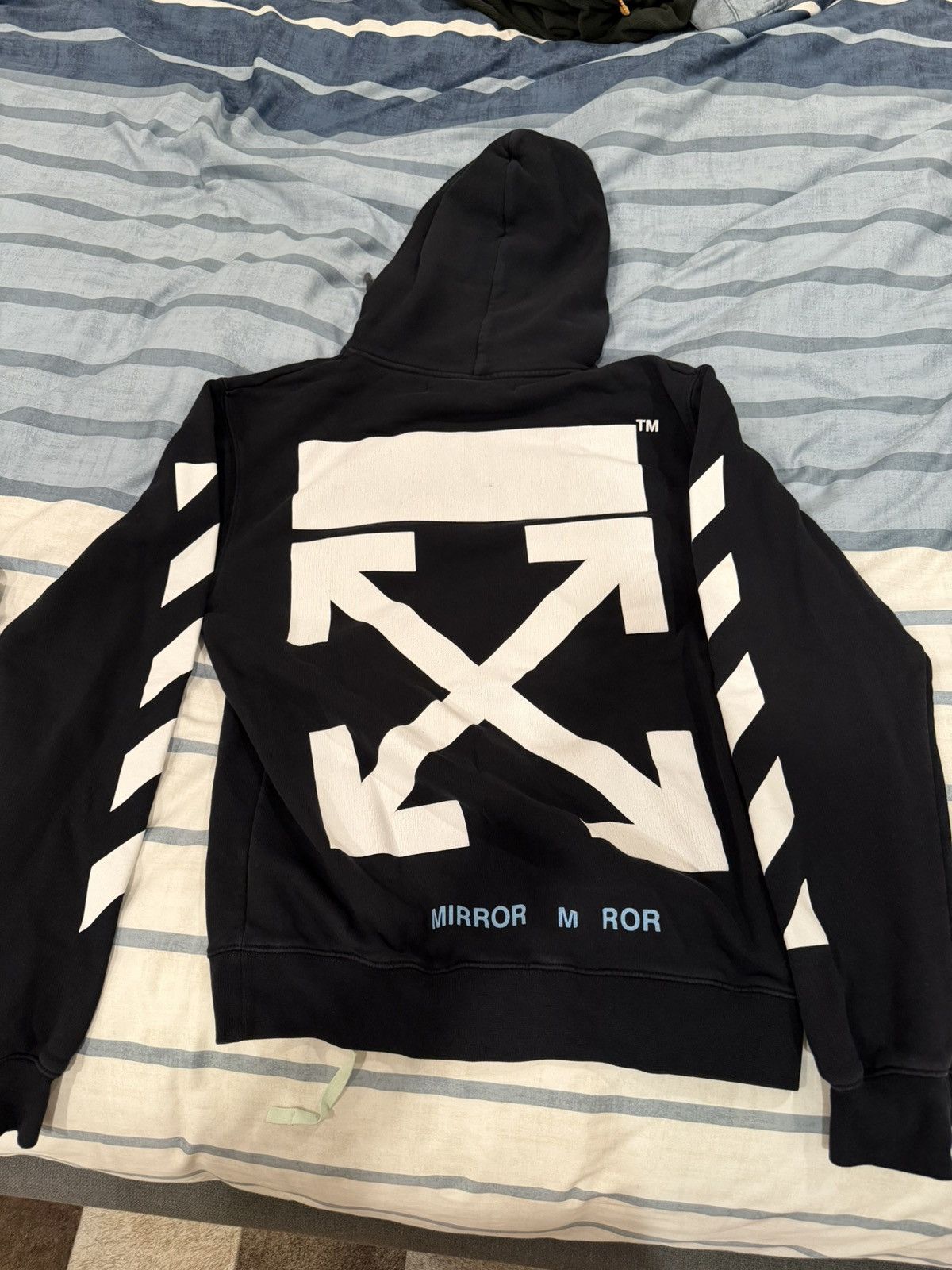 Off-White Off White Caravaggio Mirror Mirror Virgil Abloh Hoodie Size US M / EU 48-50 / 2 - 2 Thumbnail