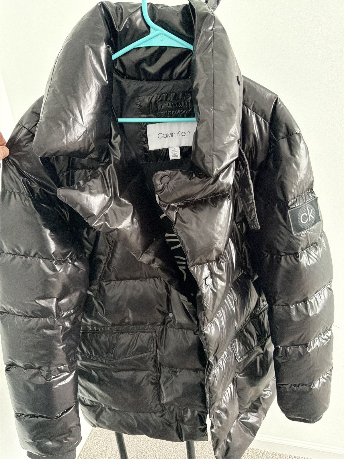 Calvin Klein Light Calvin Klein Shiny Overcoat Size US L / EU 52-54 / 3 - 1 Thumbnail